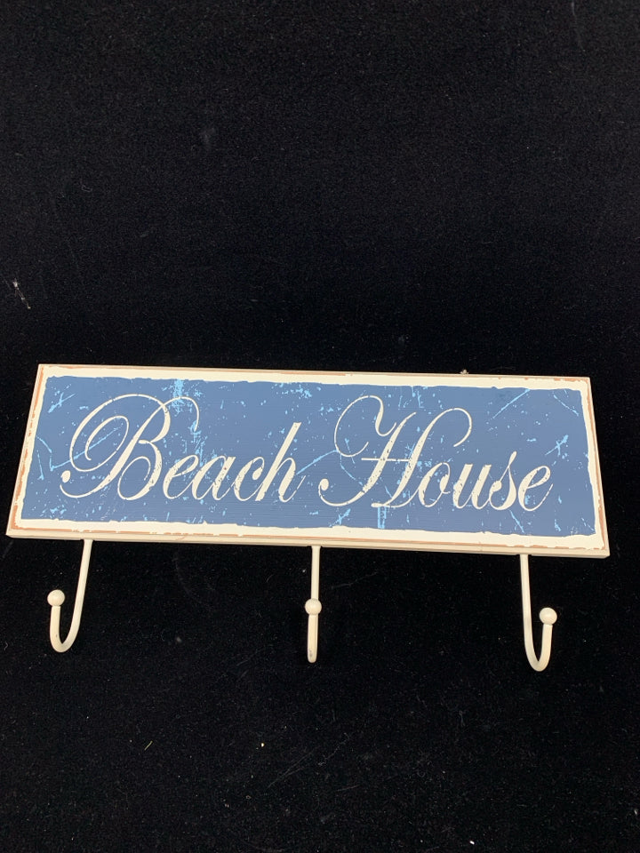 BEACH HOUSE 3 HOOK COAT HOOK.