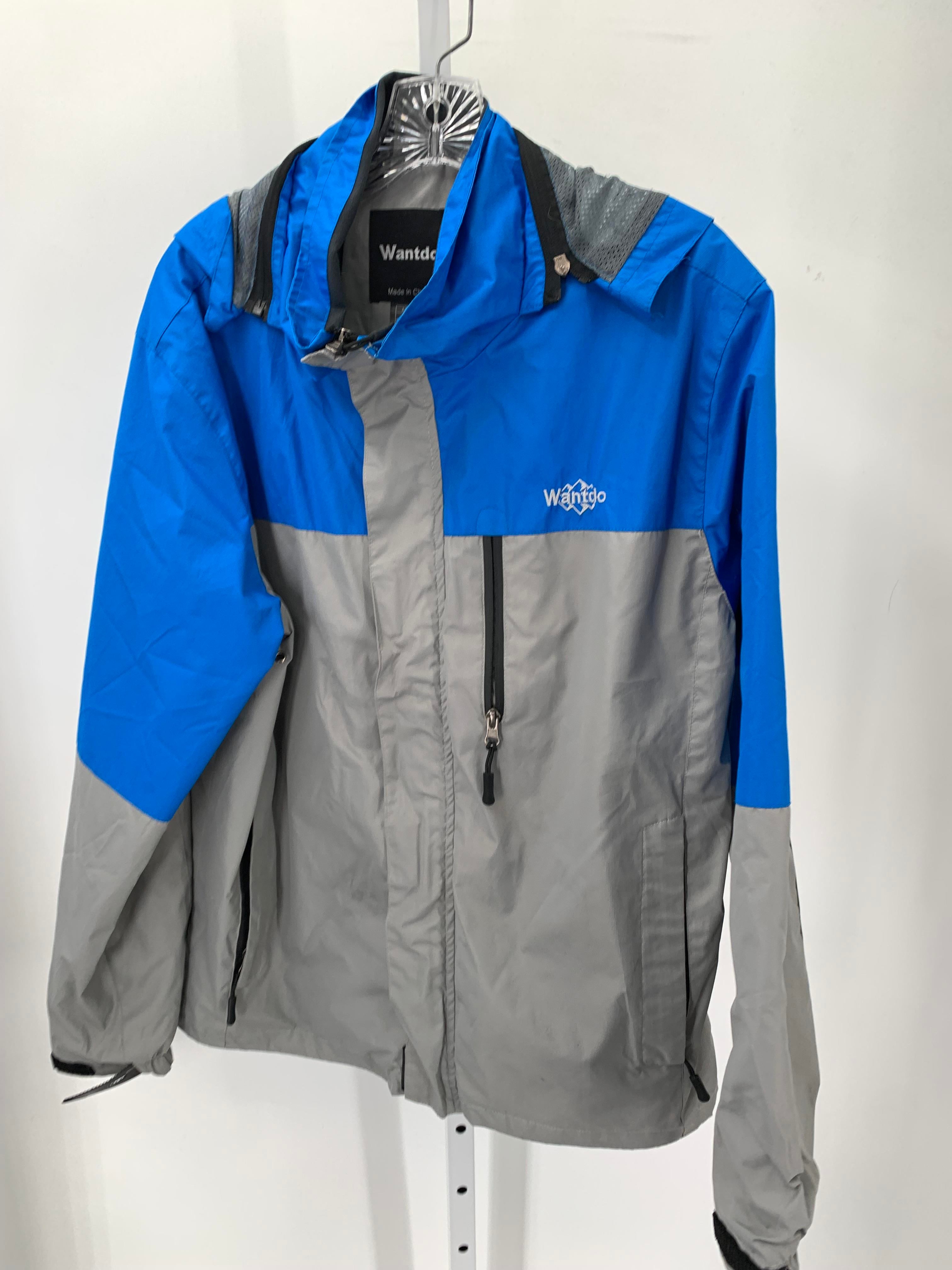HOODED ZIP UP JACKET.