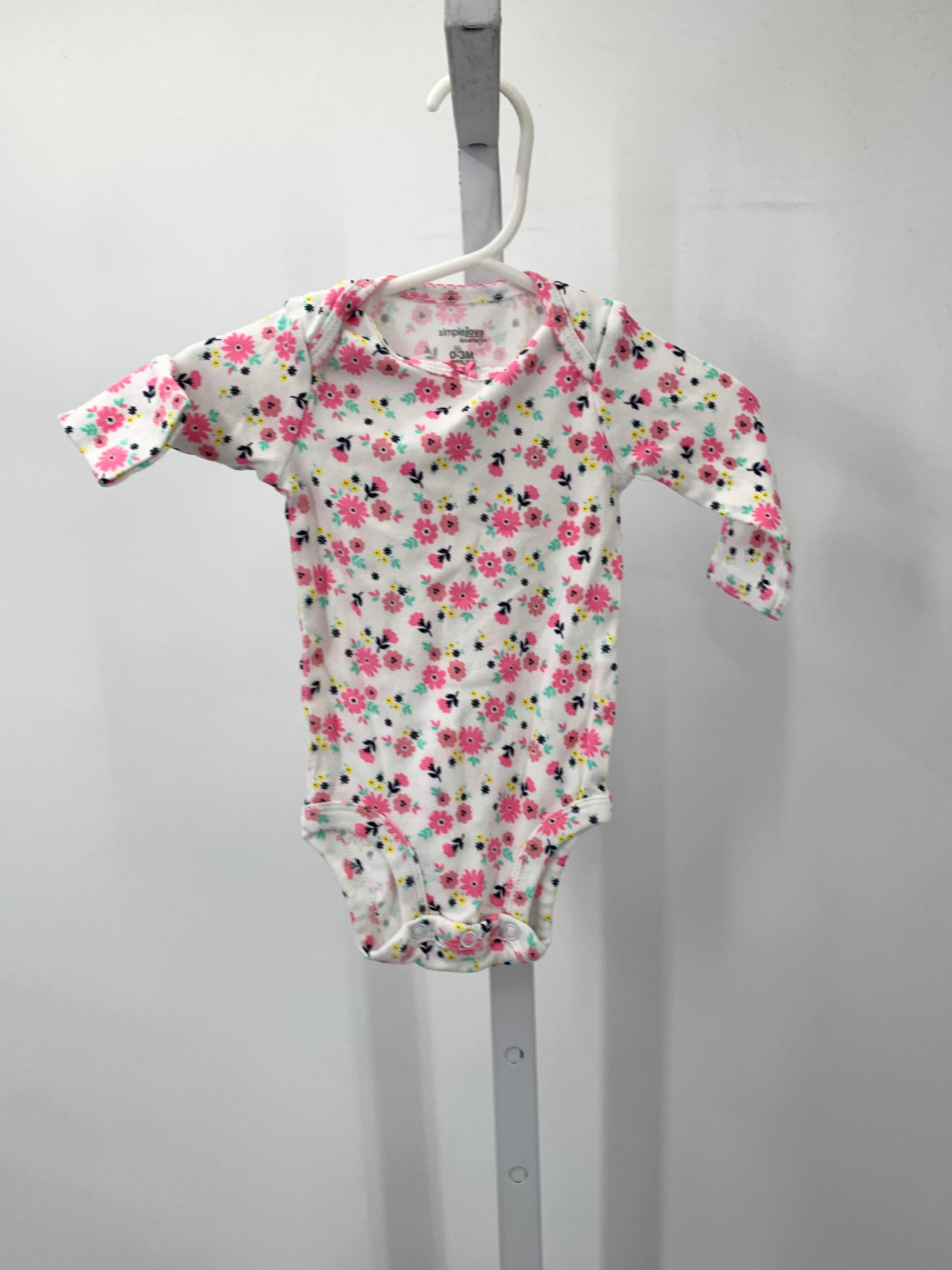 Simple Joys Size 0-3 months Girls Long Sleeve Shirt