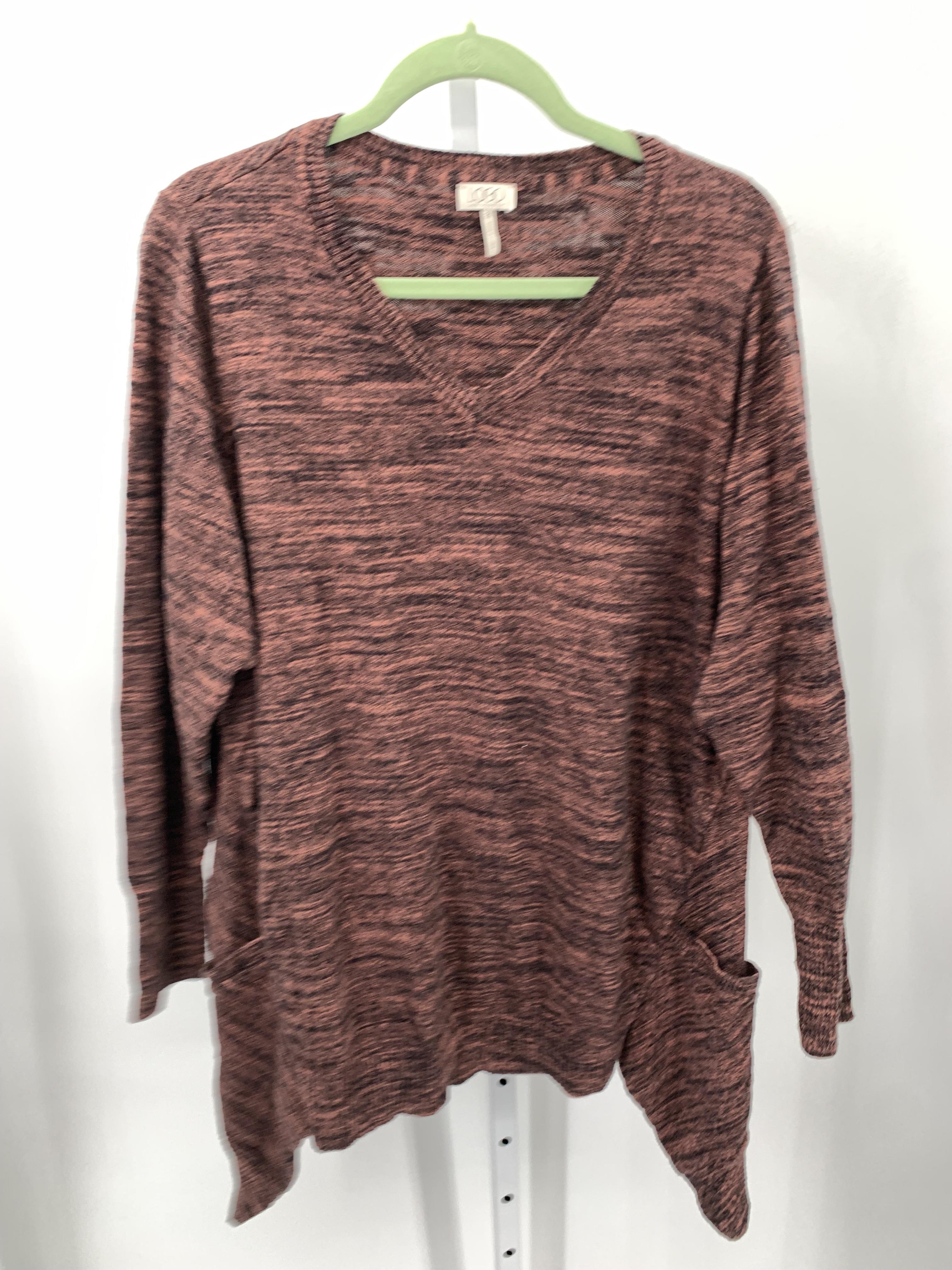 LOGO Size 2X Womens Long Slv Sweater