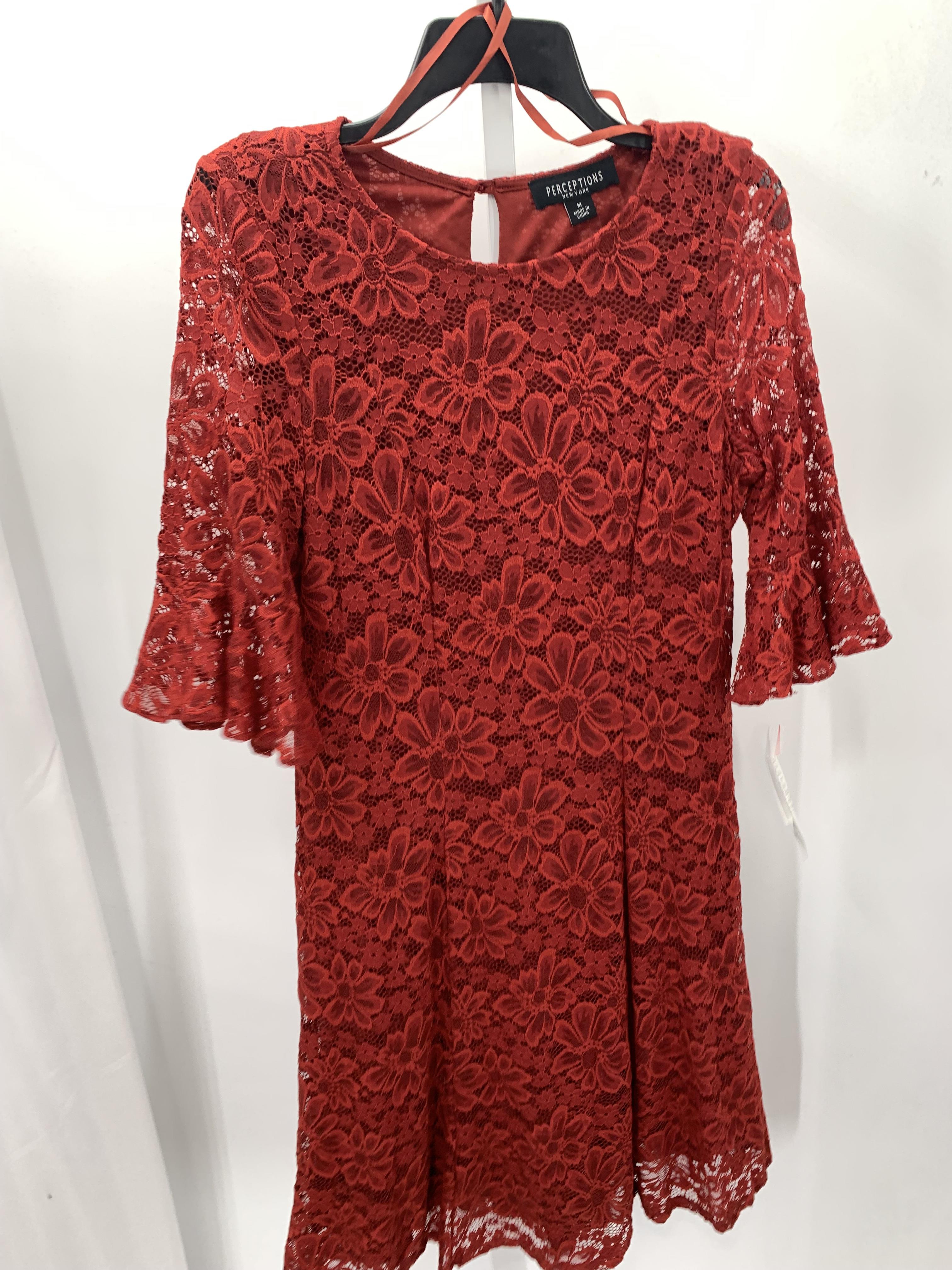 Perception Size Medium Misses Short Sleeve Dress
