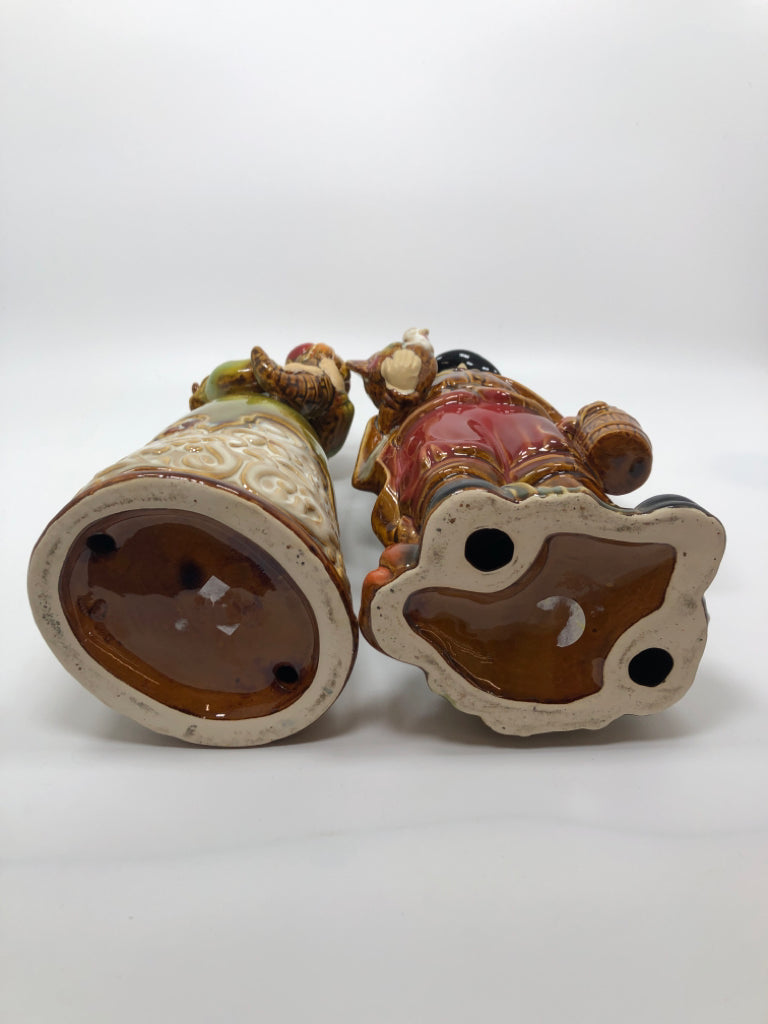 2PC THANKSGIVING COUPLE FIGURINES.