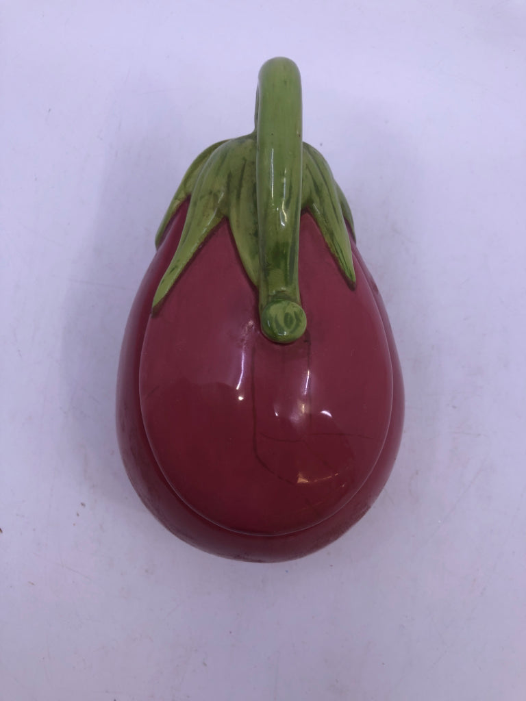 VTG EGGPLANT CANISTER.