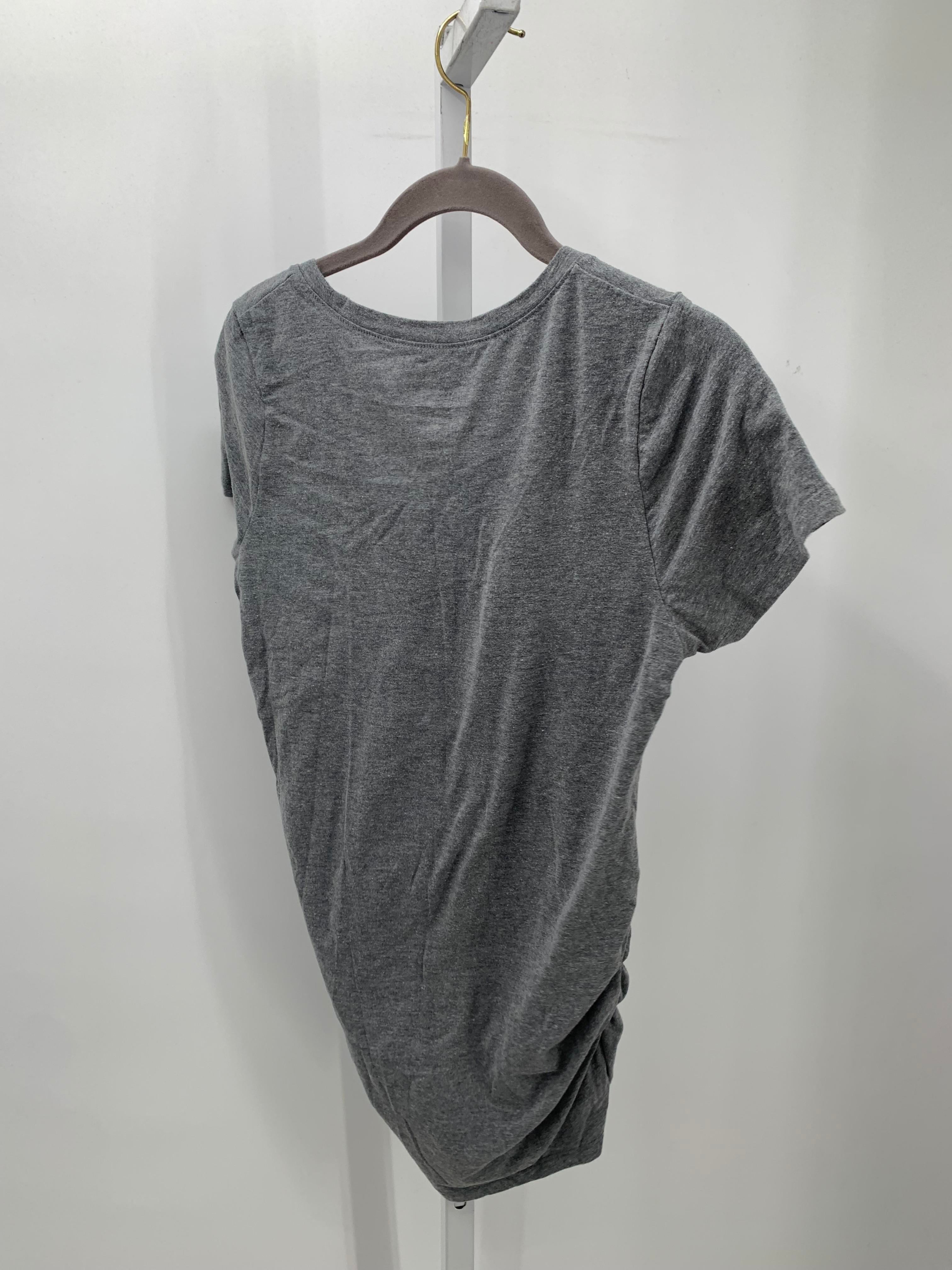 Motherhood Grey Size Small Maternity Short Sleeve Shirt