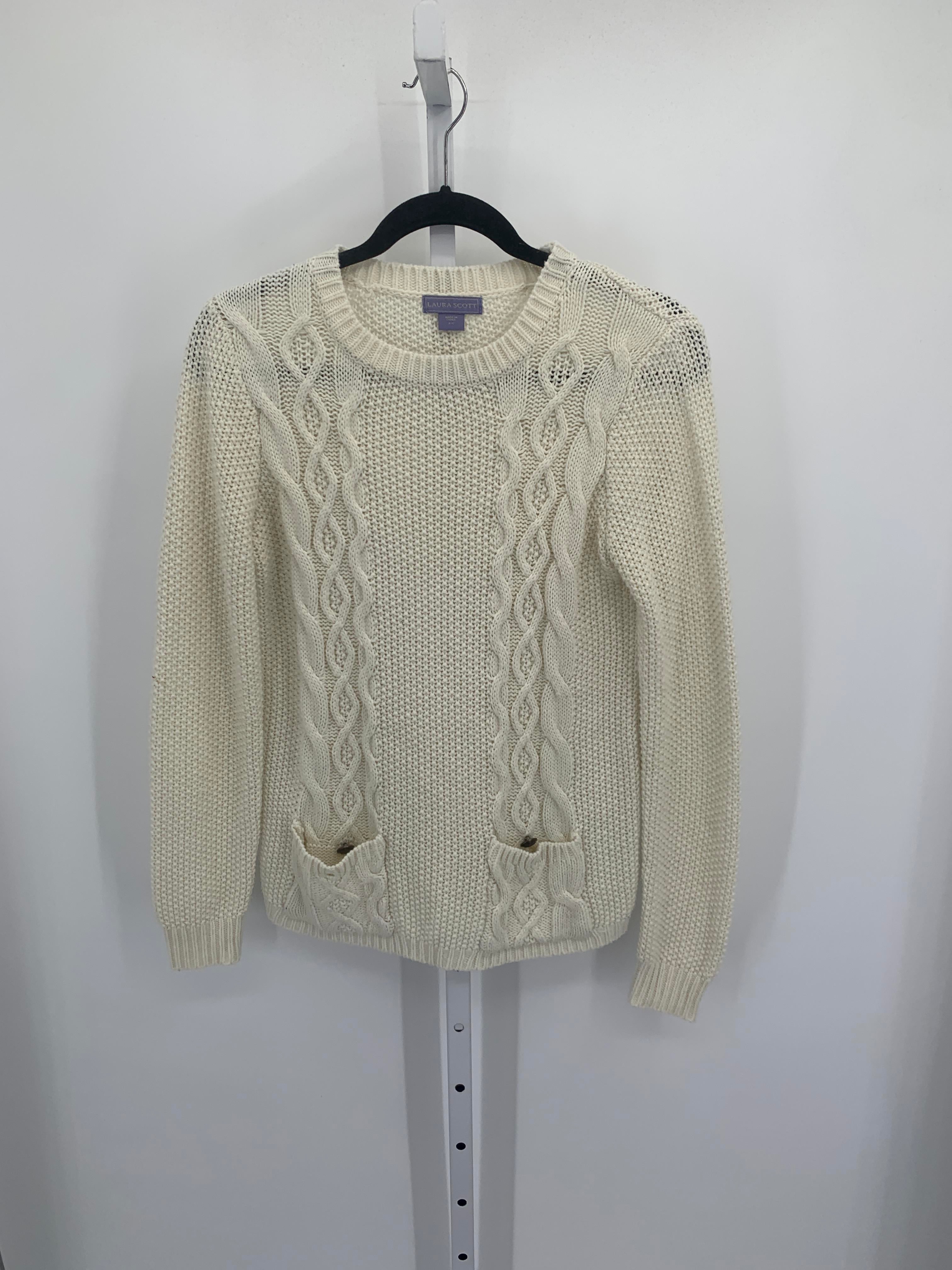 Laura Scott Size Small Misses Long Slv Sweater