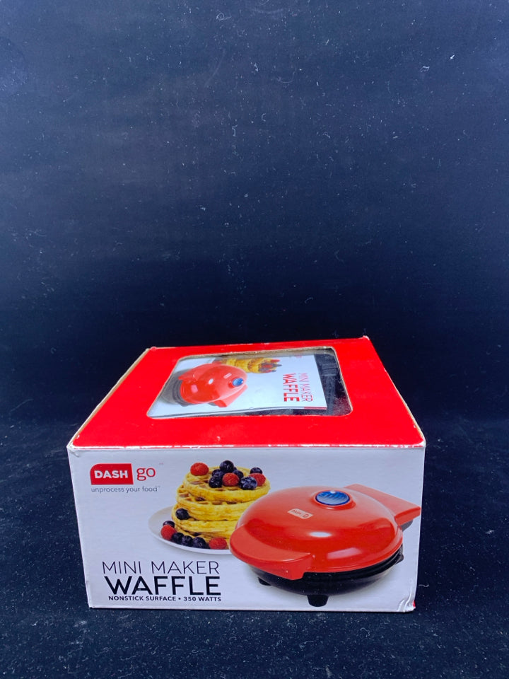 NIB MINI WAFFLE MAKER.