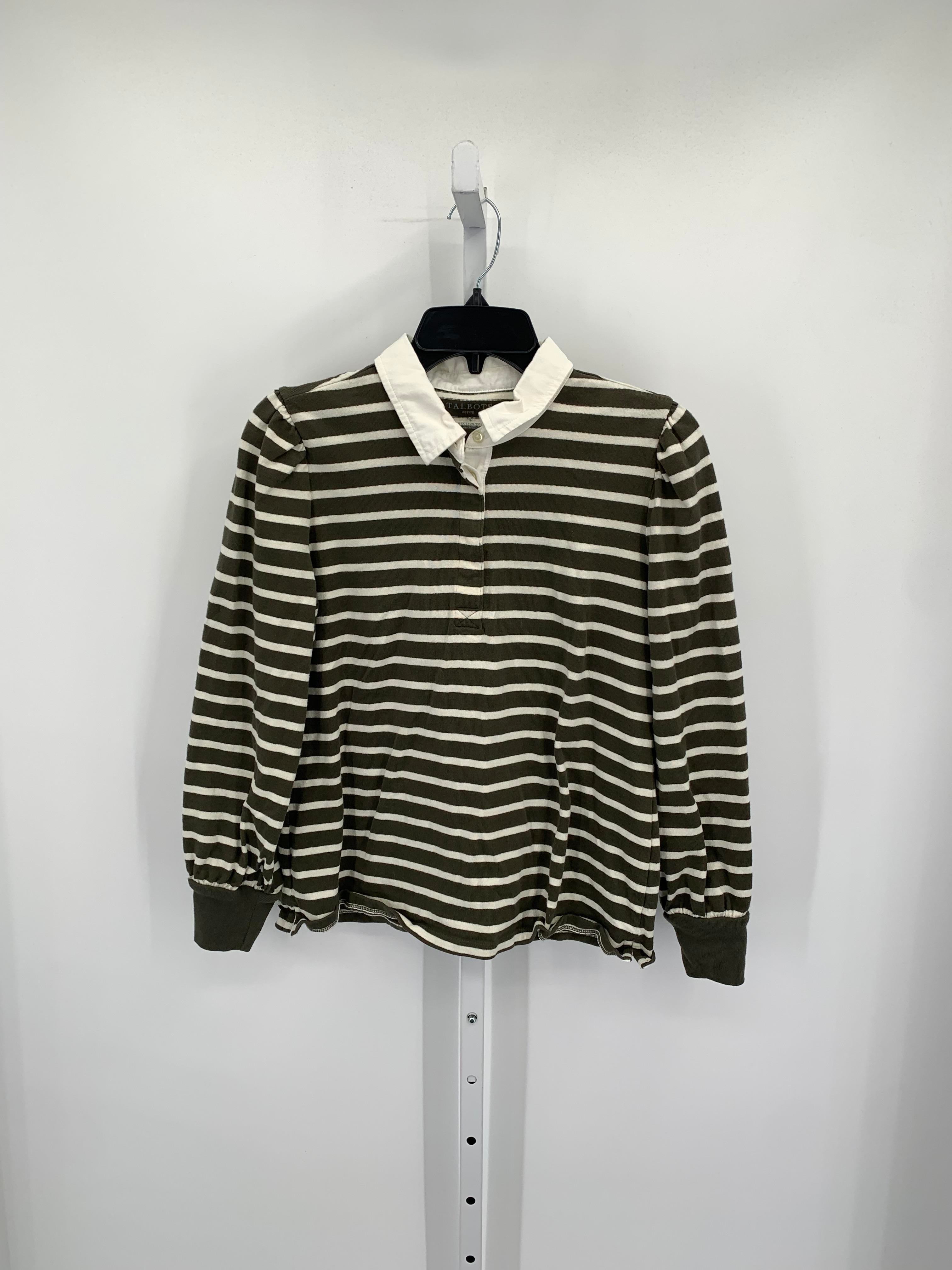 Talbots Size Medium Petite Petite Long Sleeve Shirt