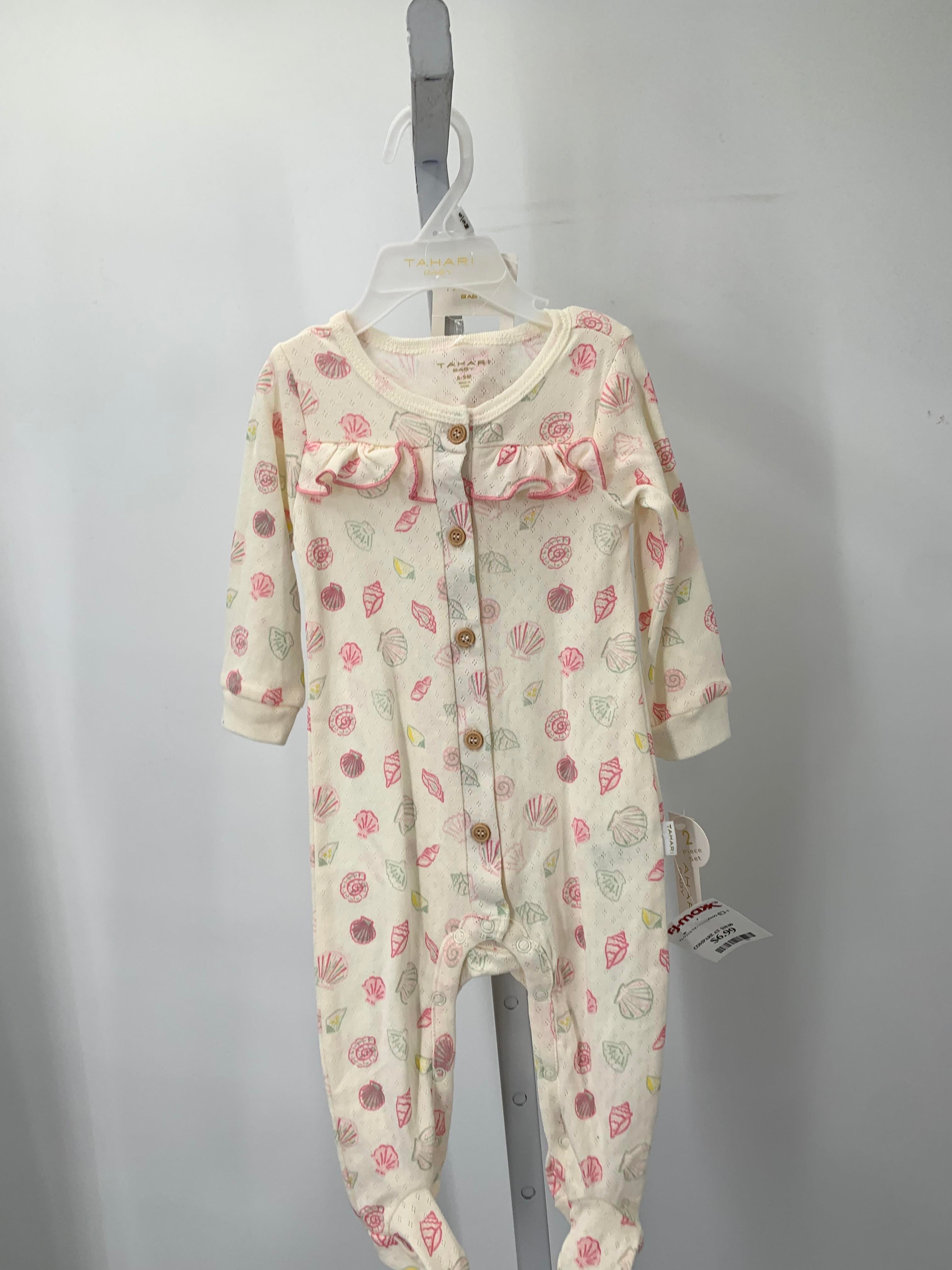 Tahari Size 6-9 mon Girls Long Slv. Romper