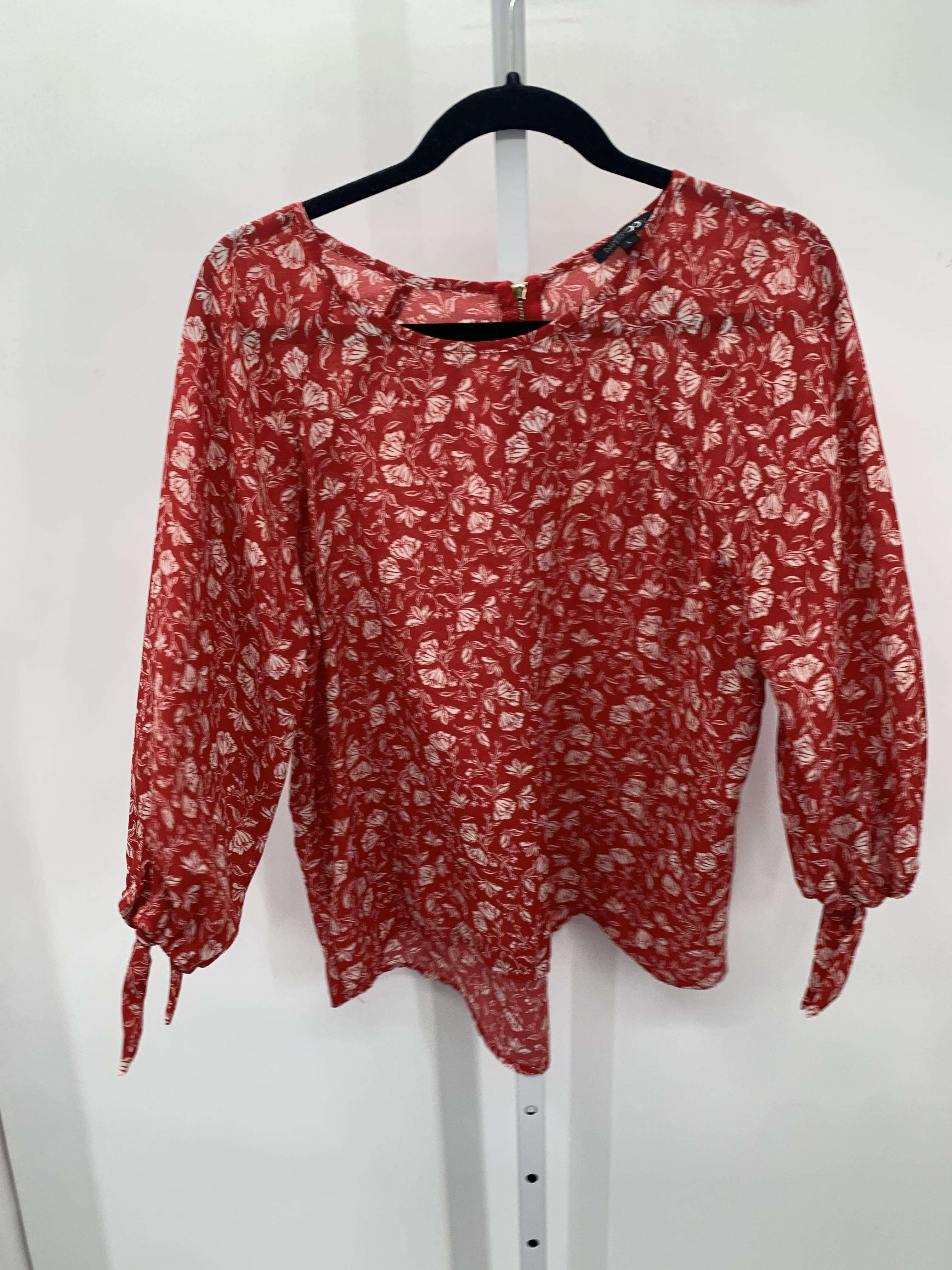 PaperMoon Size Large Misses 3/4 Sleeve Shirt