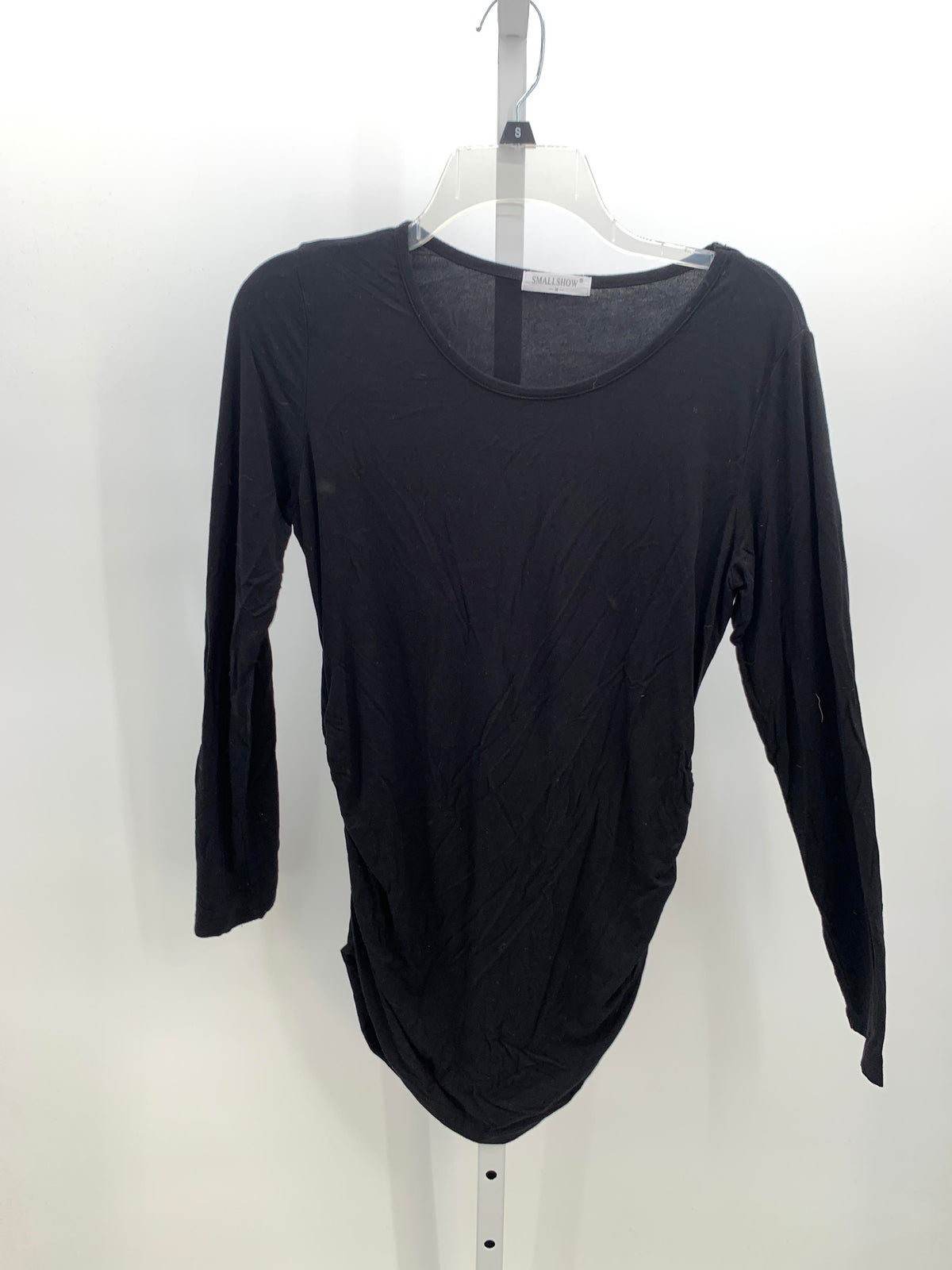 Black Size Medium Maternity Long Sleeve Shirt