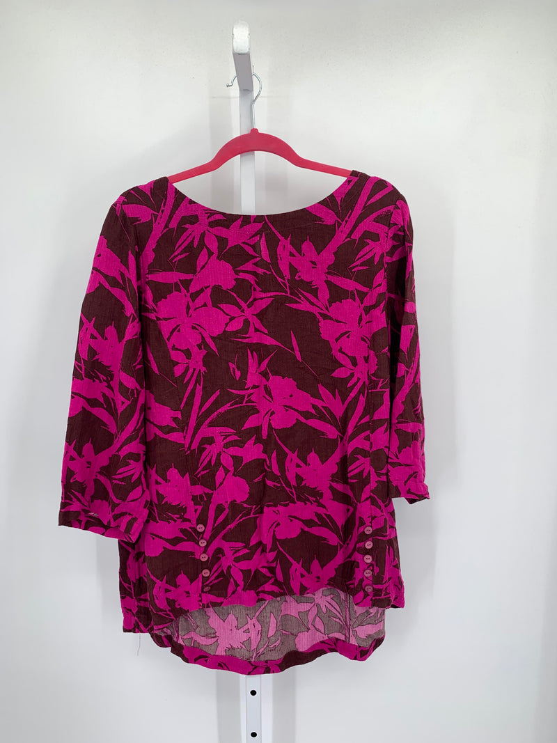 Soft Surroundings Size Extra Large Misses 3/4 Sleeve Shirt