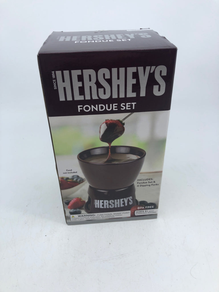 NIB HERSHEY'S FONDUE SET.