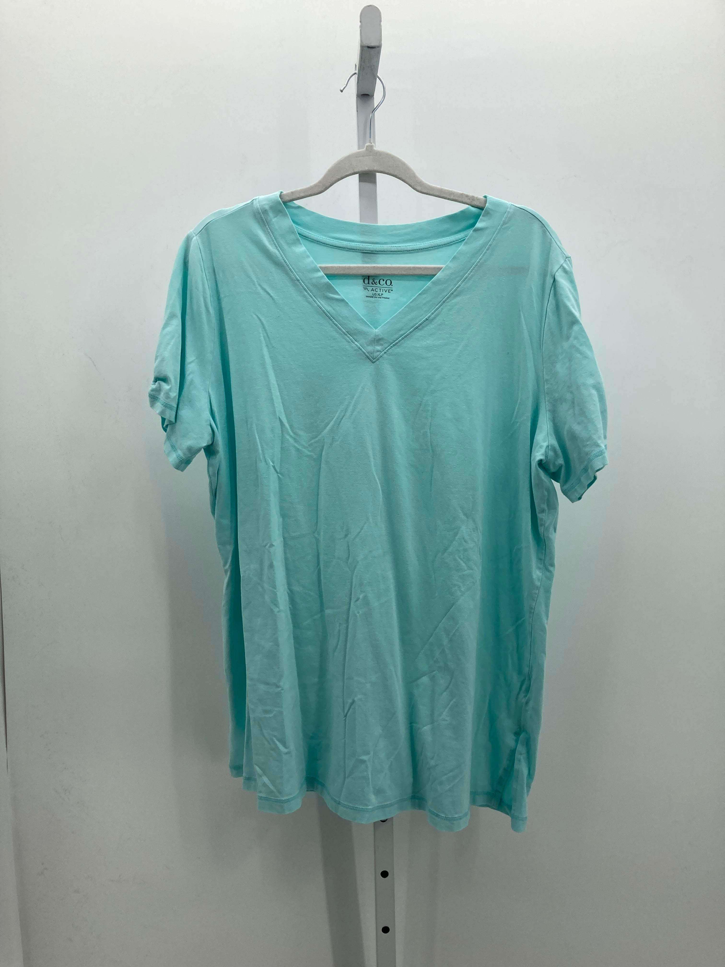 d & co. Size X Large Petite Petite Short Sleeve Shirt