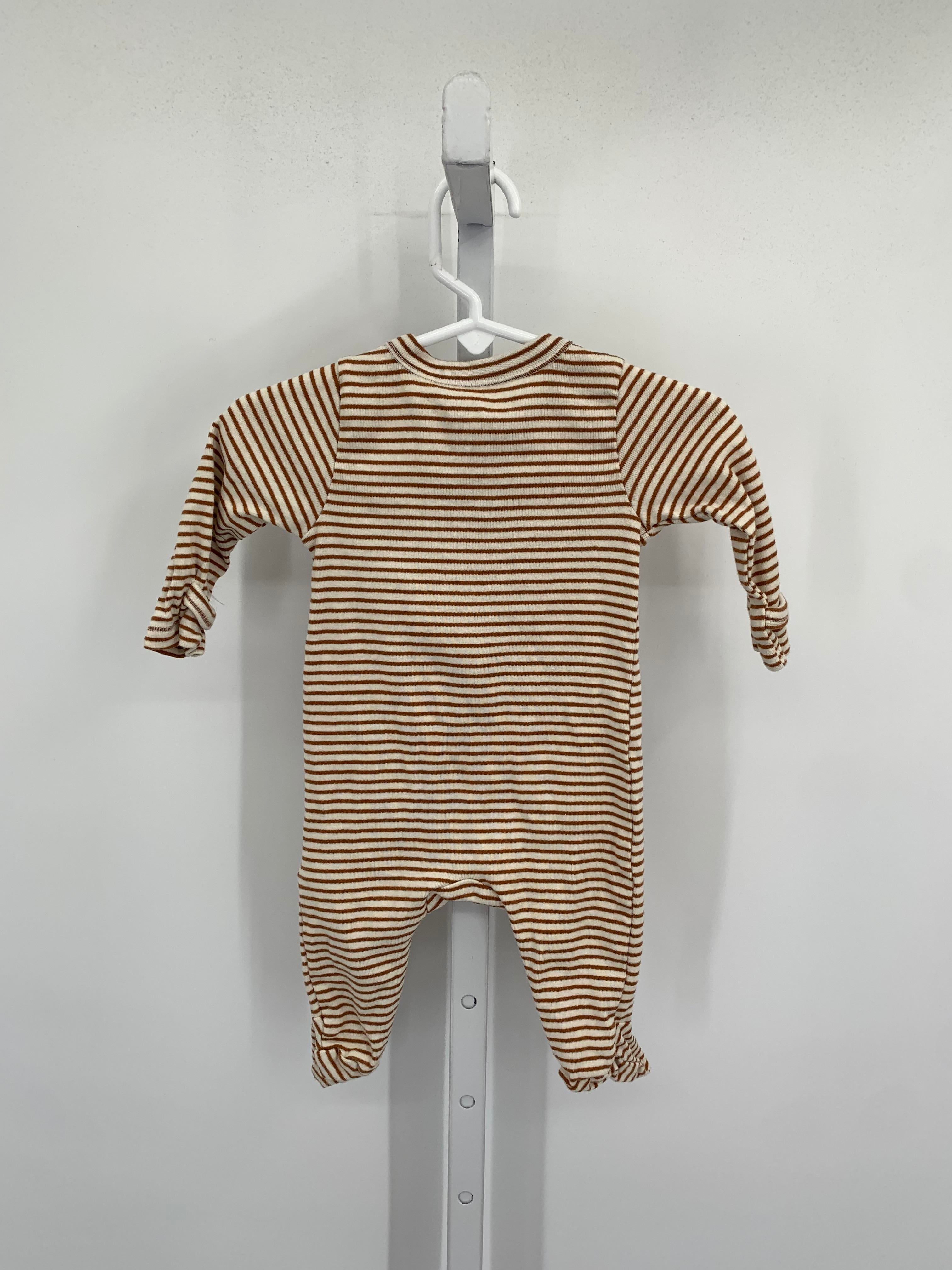 BROWN STRIPES ZIP KNIT