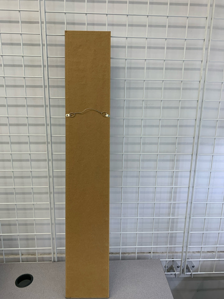 RED WARRIOR PAINT PRINT IN BLACK FRAME.