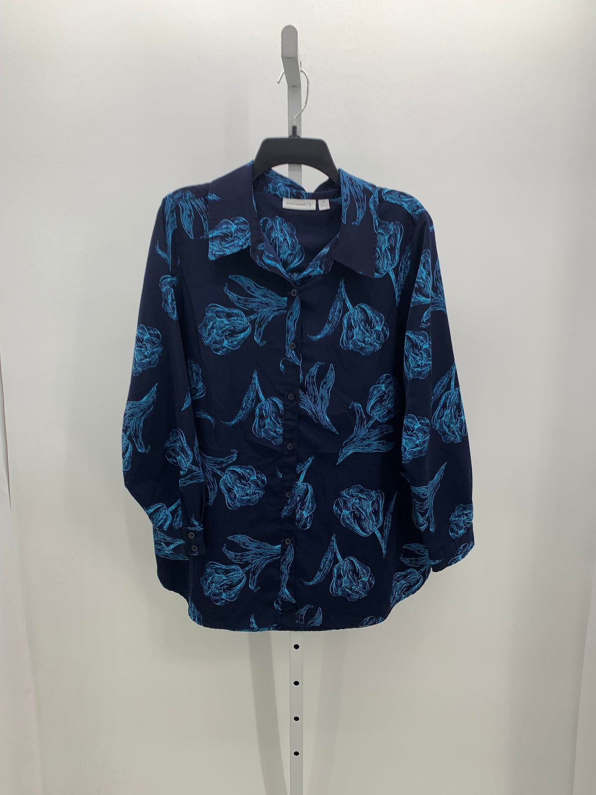 Susan Graver Size 14 Misses Long Sleeve Shirt