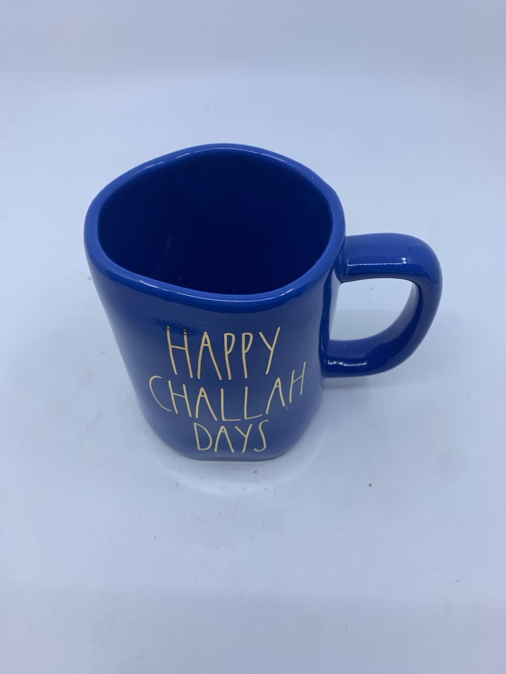 RAE DUNN HAPPY CHALLAH DAYS MUG.