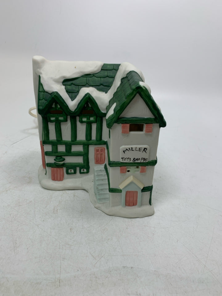 SMALL MILLER TOYS SHOPPE LIGHT UP HOUSE.