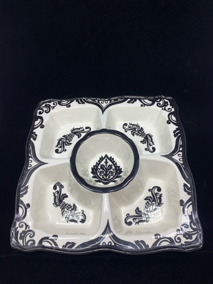 5 SECTION SERVING PLATTER.