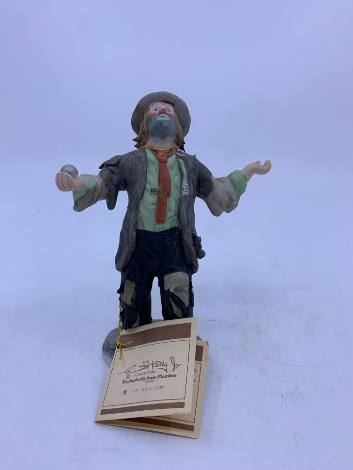 CLOWN IN GREY JACKET- EMMETT KELLY- FLAMBRO.