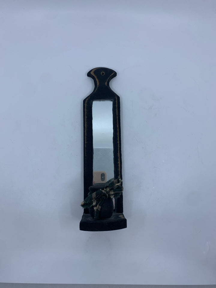 PRIMITIVE  CANDLE HOLDER W MIRROR.