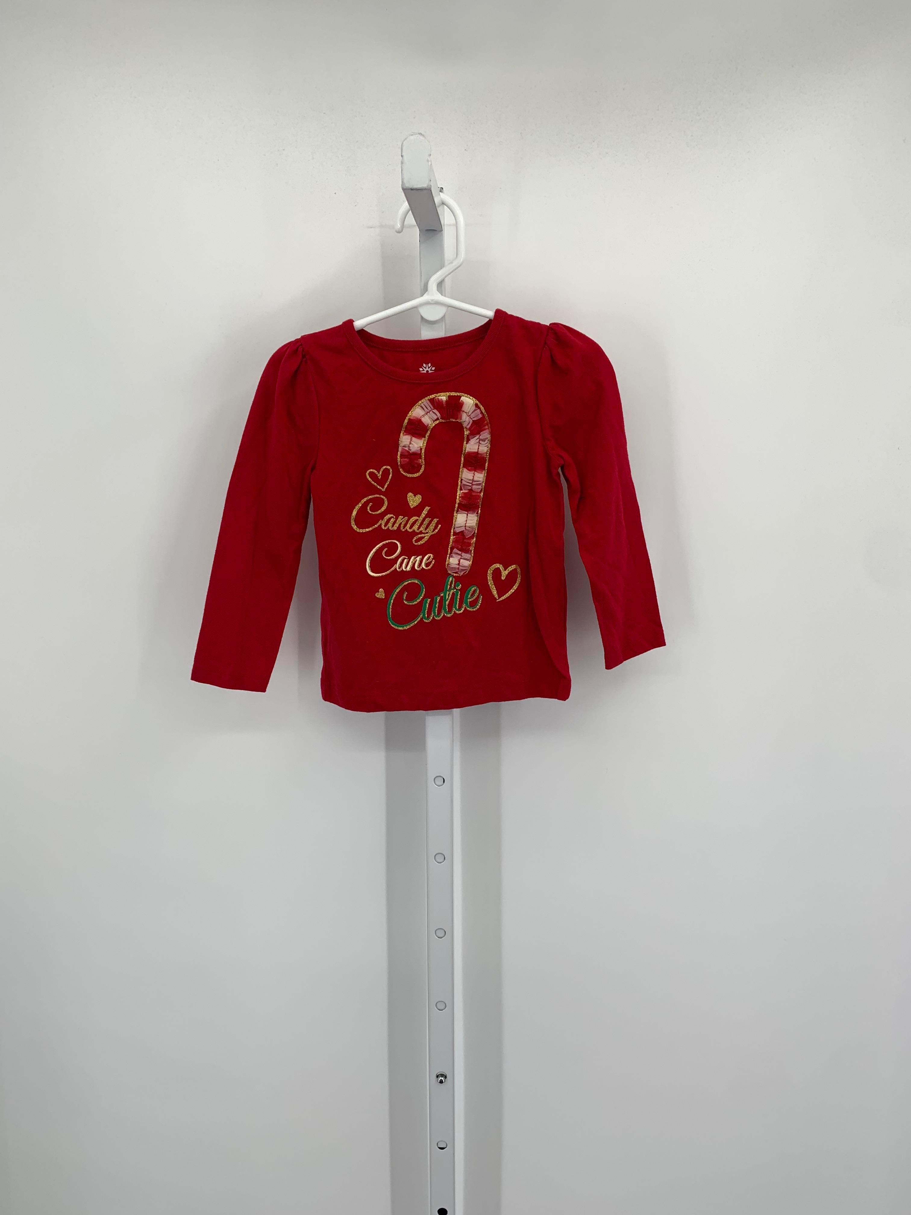 LONG SLV SHIRT CANDY CANE CUTIE.