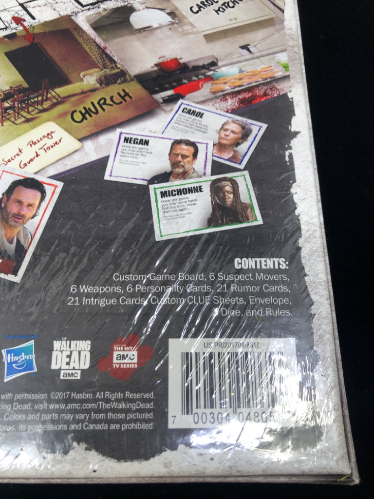 NIB THE WALKING DEAD CLUE.
