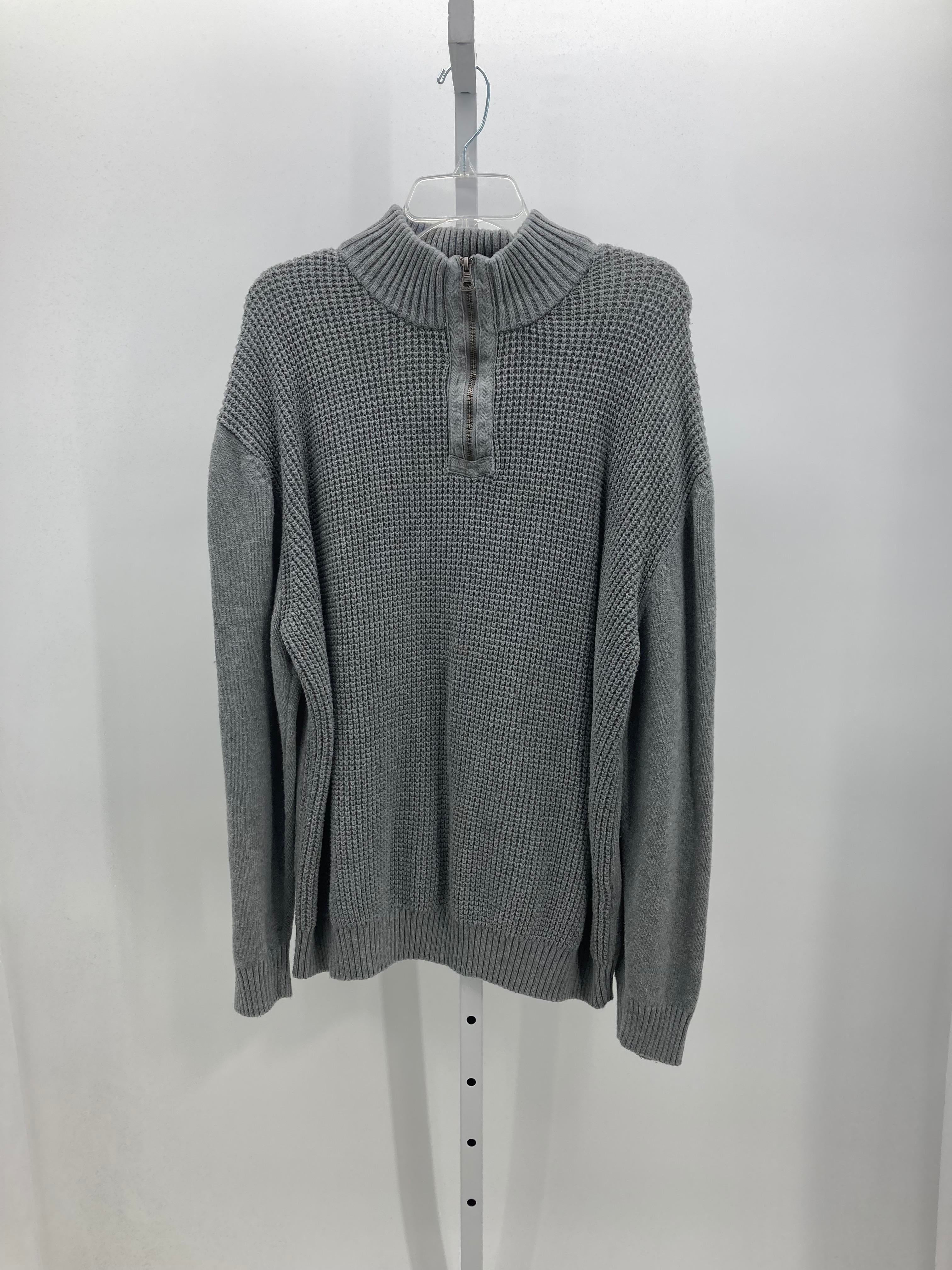 PARTIAL ZIP SWEATER