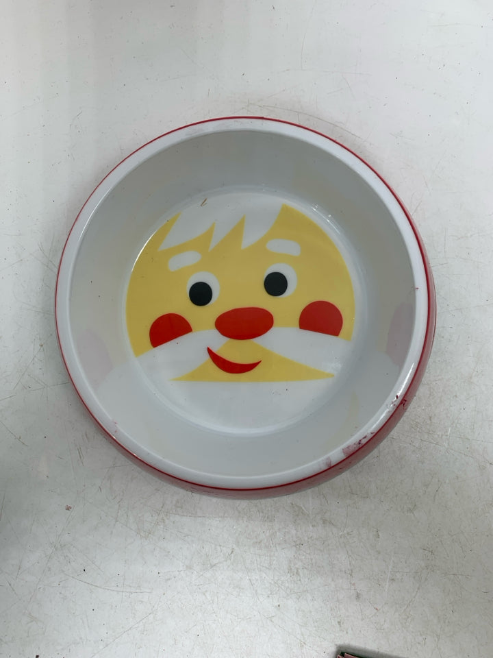 SANTA PLASTIC DOG BOWL.