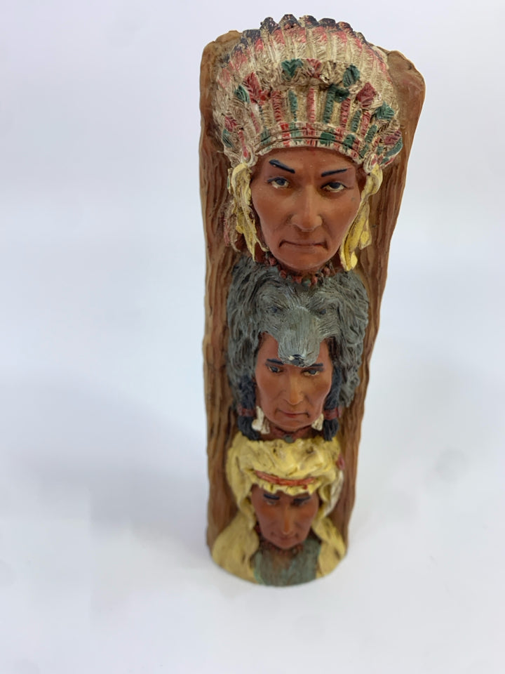 SM NATIVE AMERICAN TOTEM POLE.