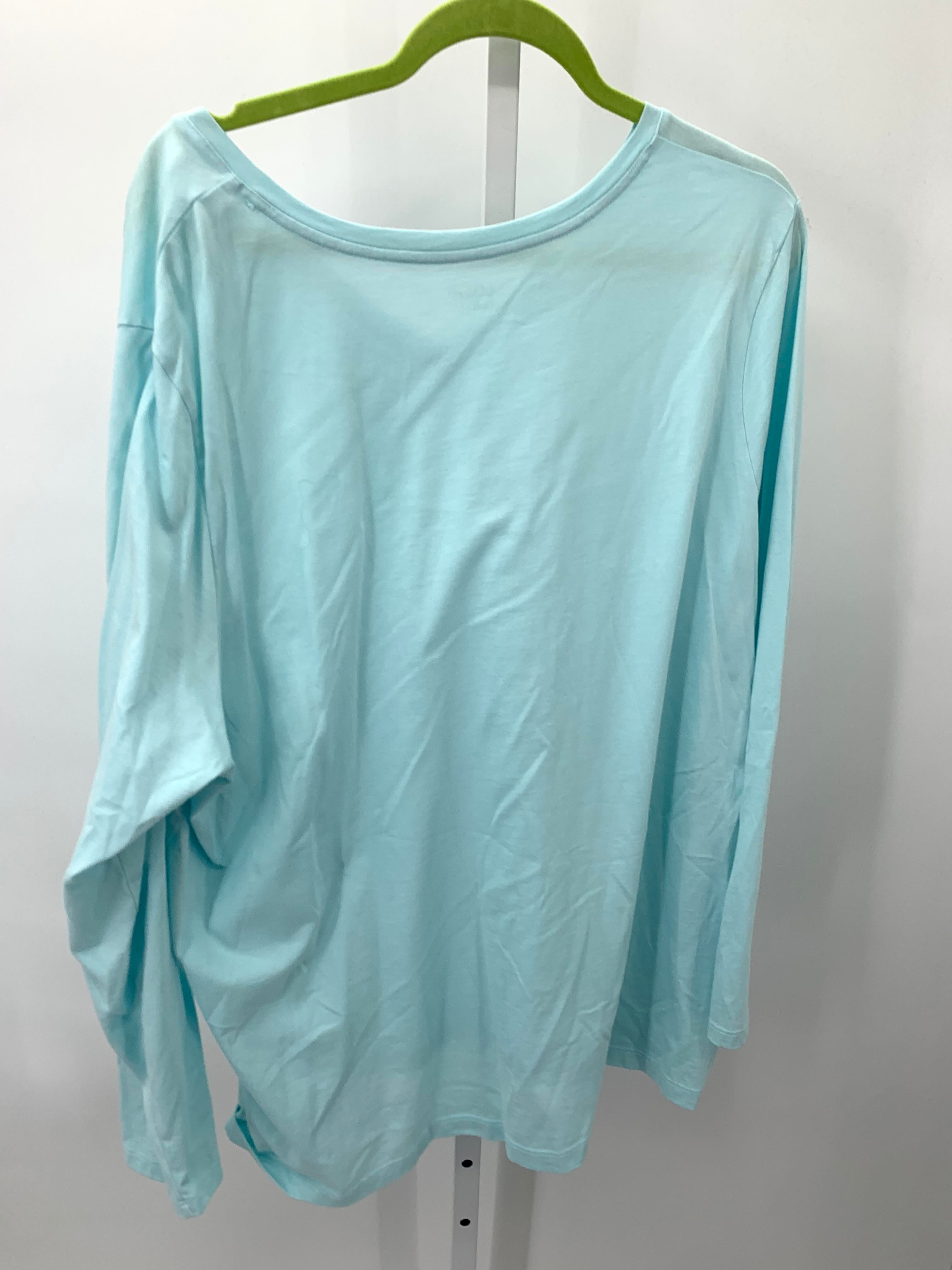 Lands End Size 2X Womens Long Sleeve Shirt