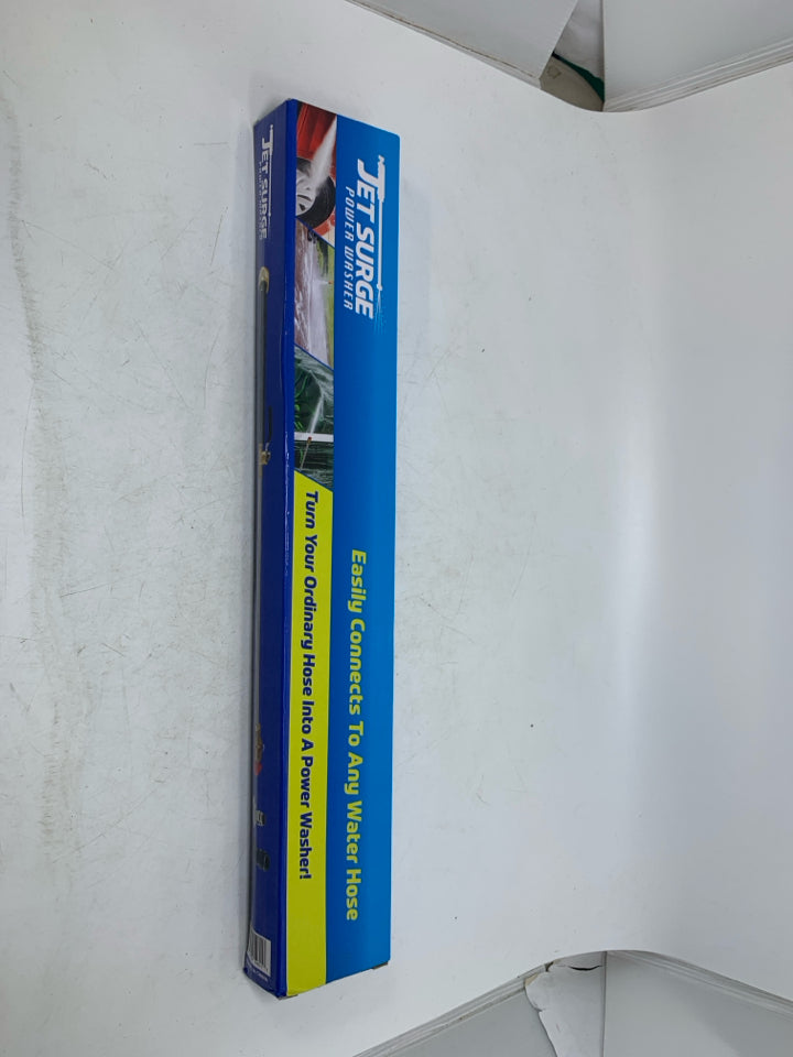 NIB JET SURGE POWER WASHER HOSE ATTACHMENT.