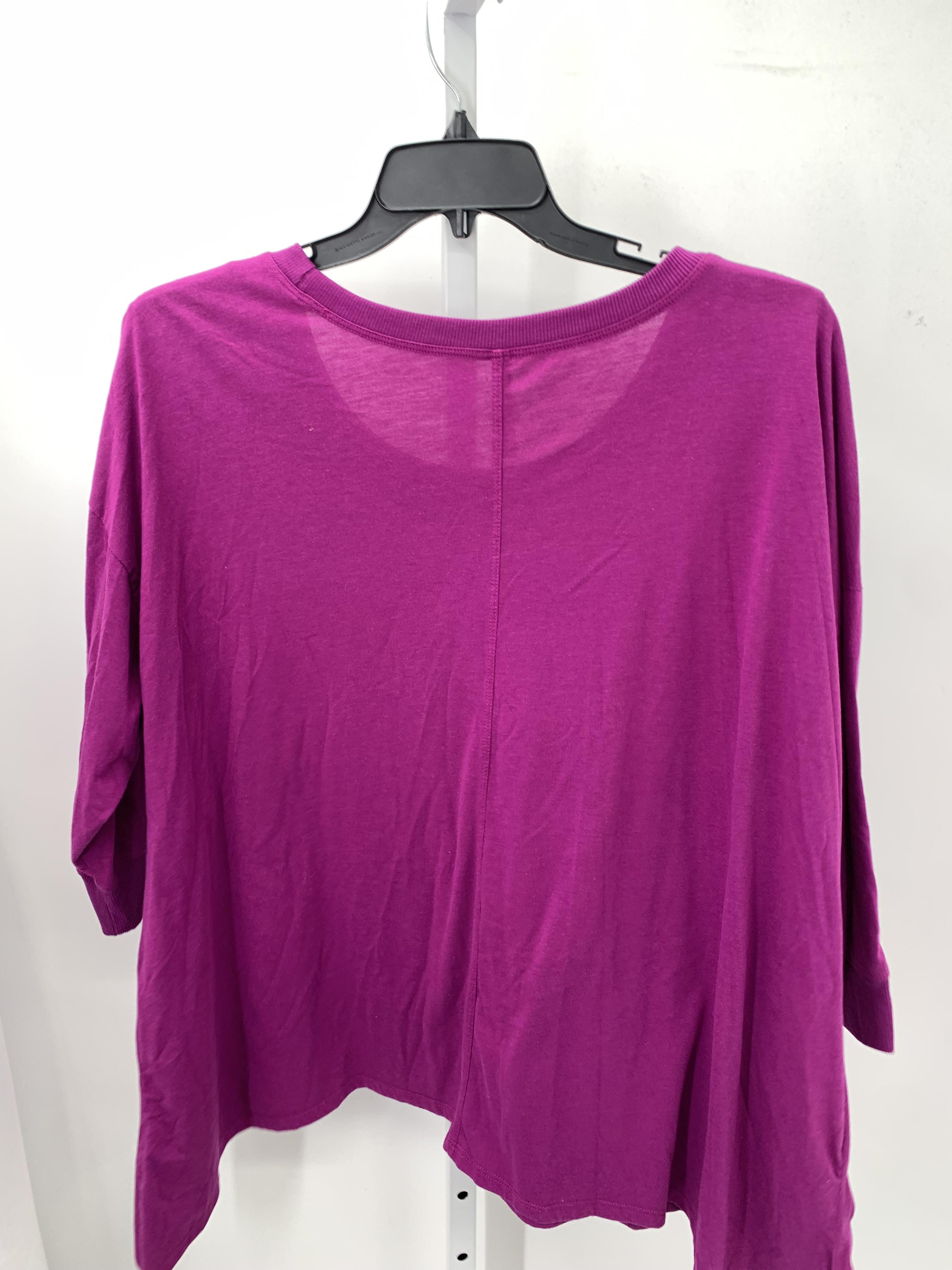 Cozy Casual Size 3X Womens 3/4 Sleeve Shirt