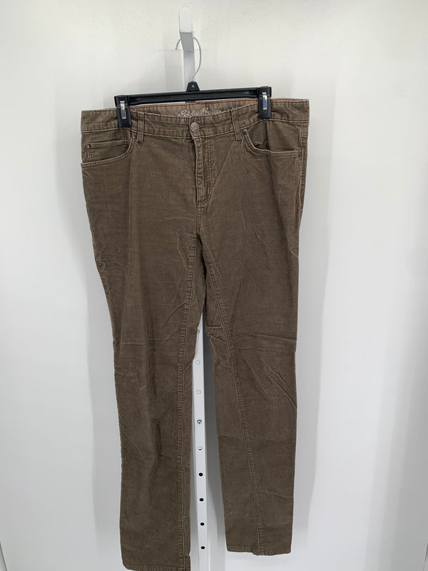 Eddie Bauer Size 12 Long Misses Corduroy Pants