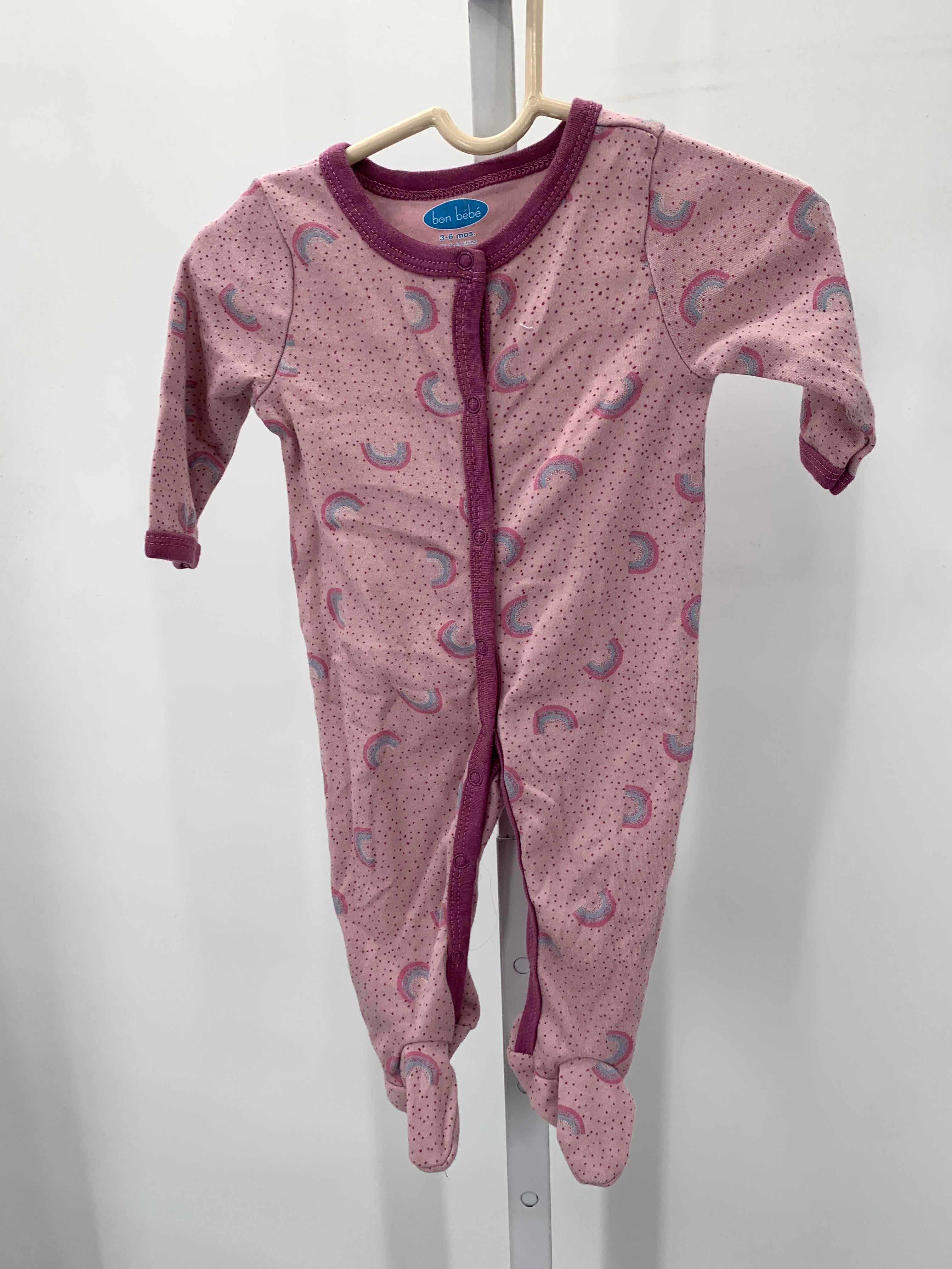 Bon Bebe Size 3-6 Months Girls Long Slv. Romper
