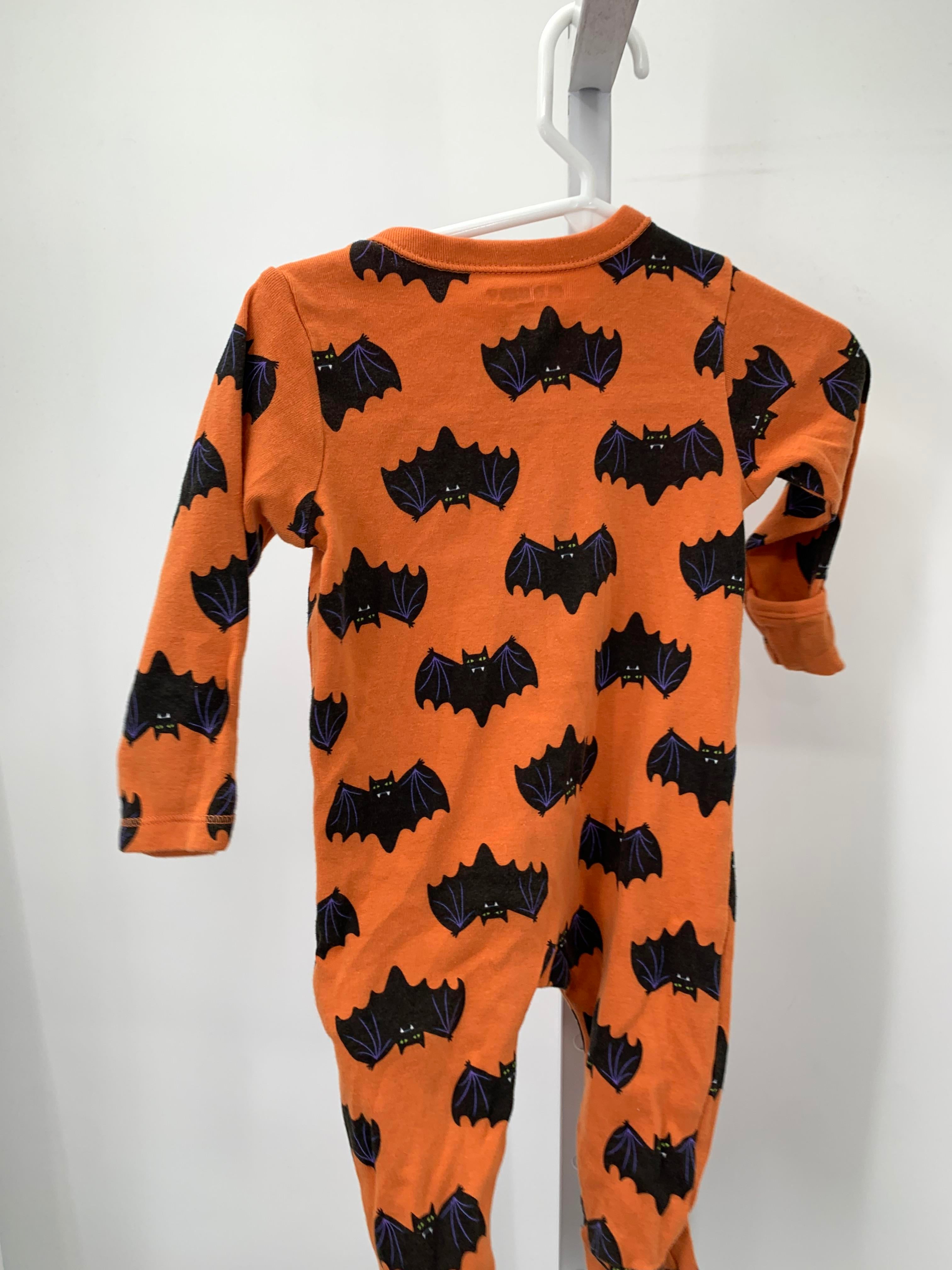 LONG SLV ROMPER BATS ZIP