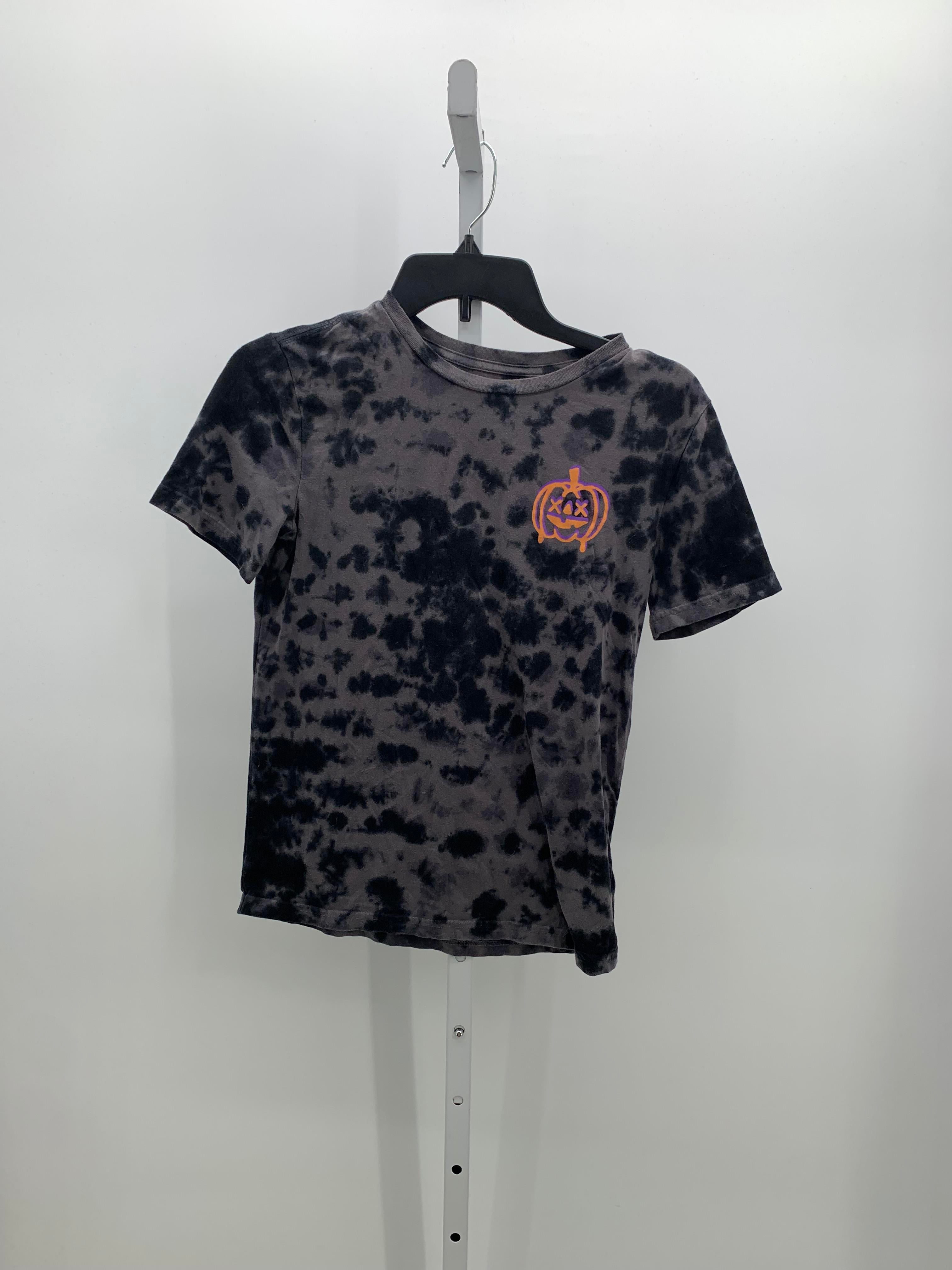 SHORT SLV SHIRT TIE DYE PUMPKIN