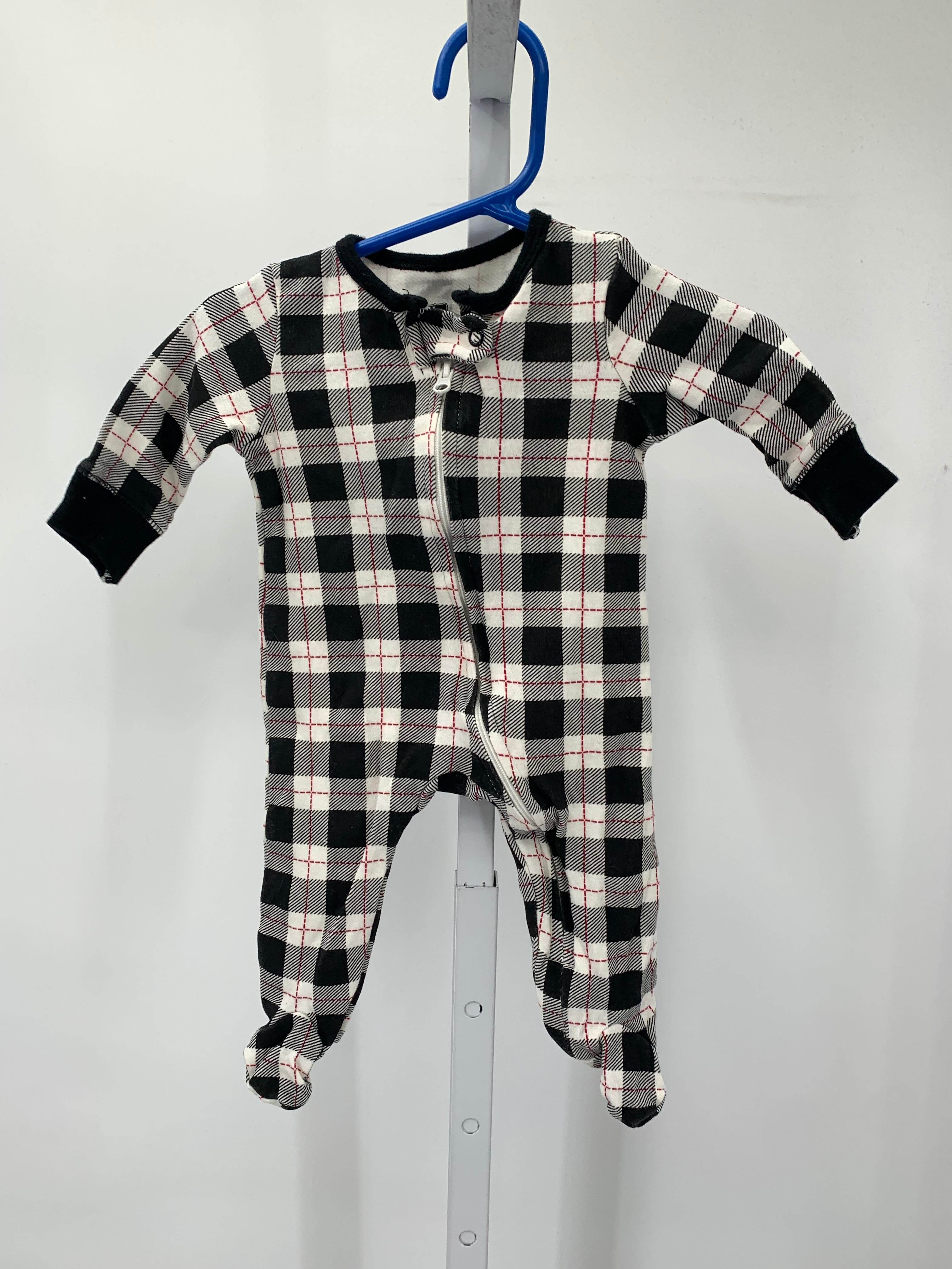 PLAID ZIP KNIT
