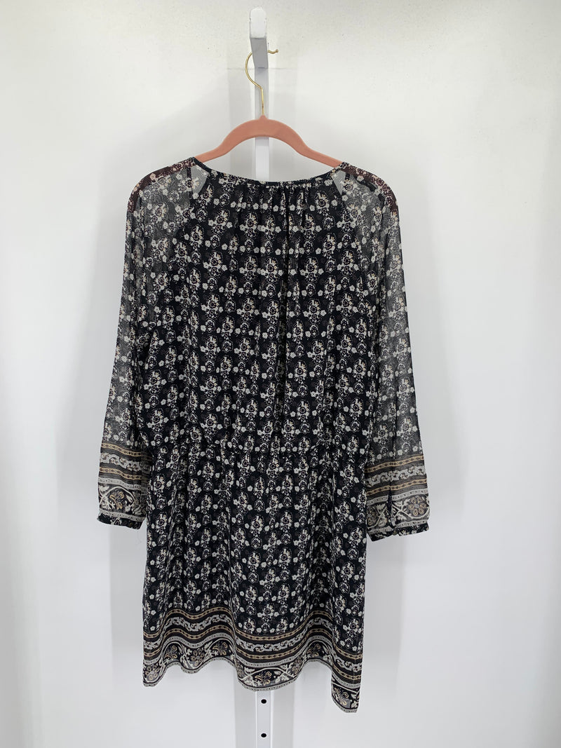 Madewell Size 12 Misses Long Sleeve Dress