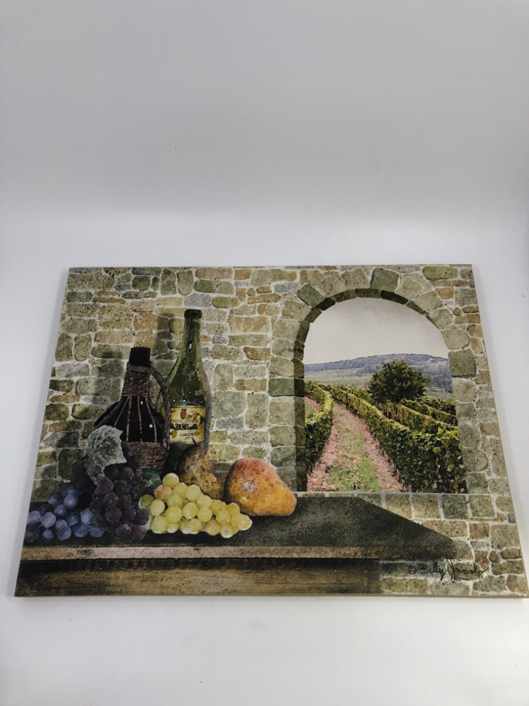 WINE VINEYARD CANVAS WALL DECOR.