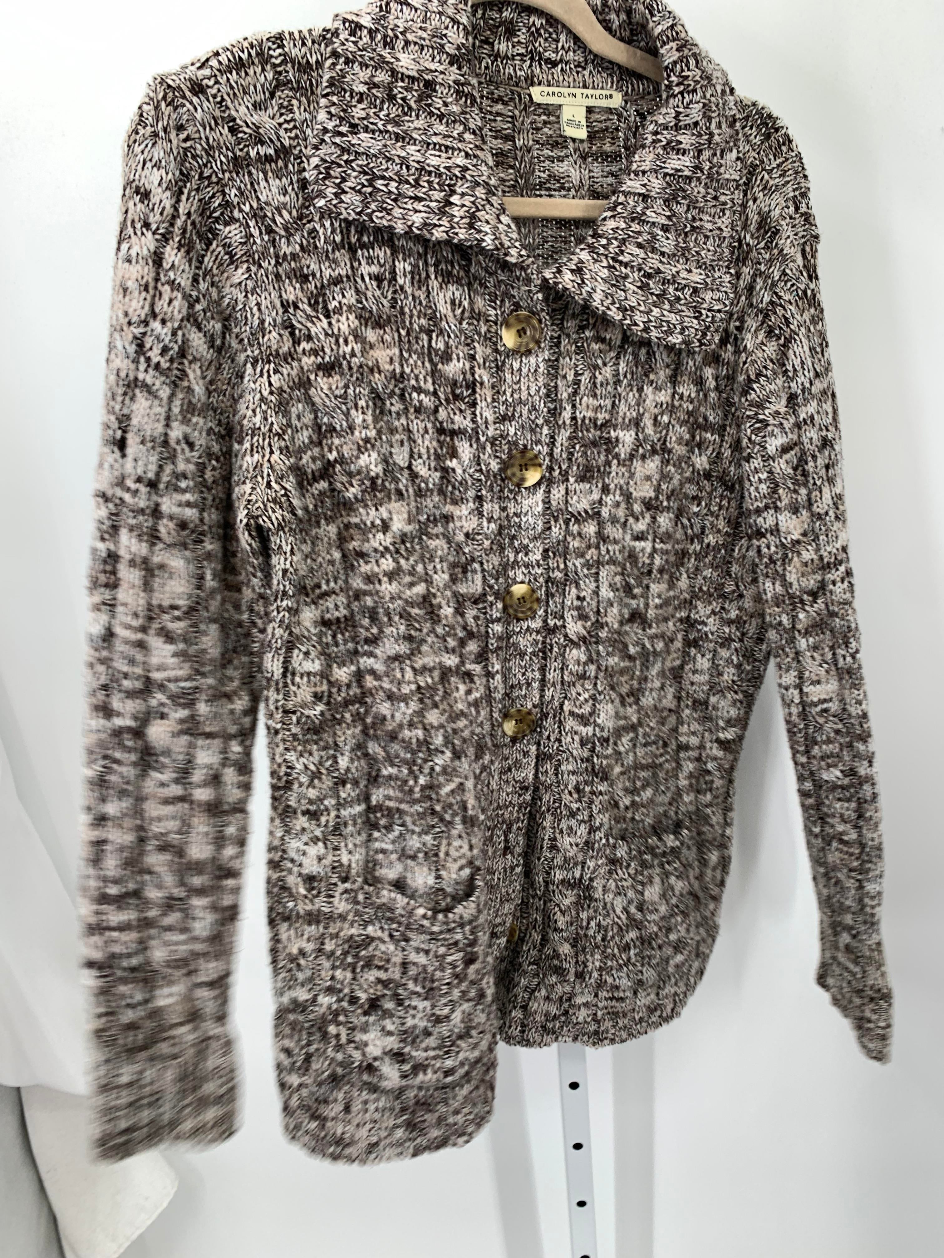 Carolyn Taylor Size Large Misses Long Slv Sweater