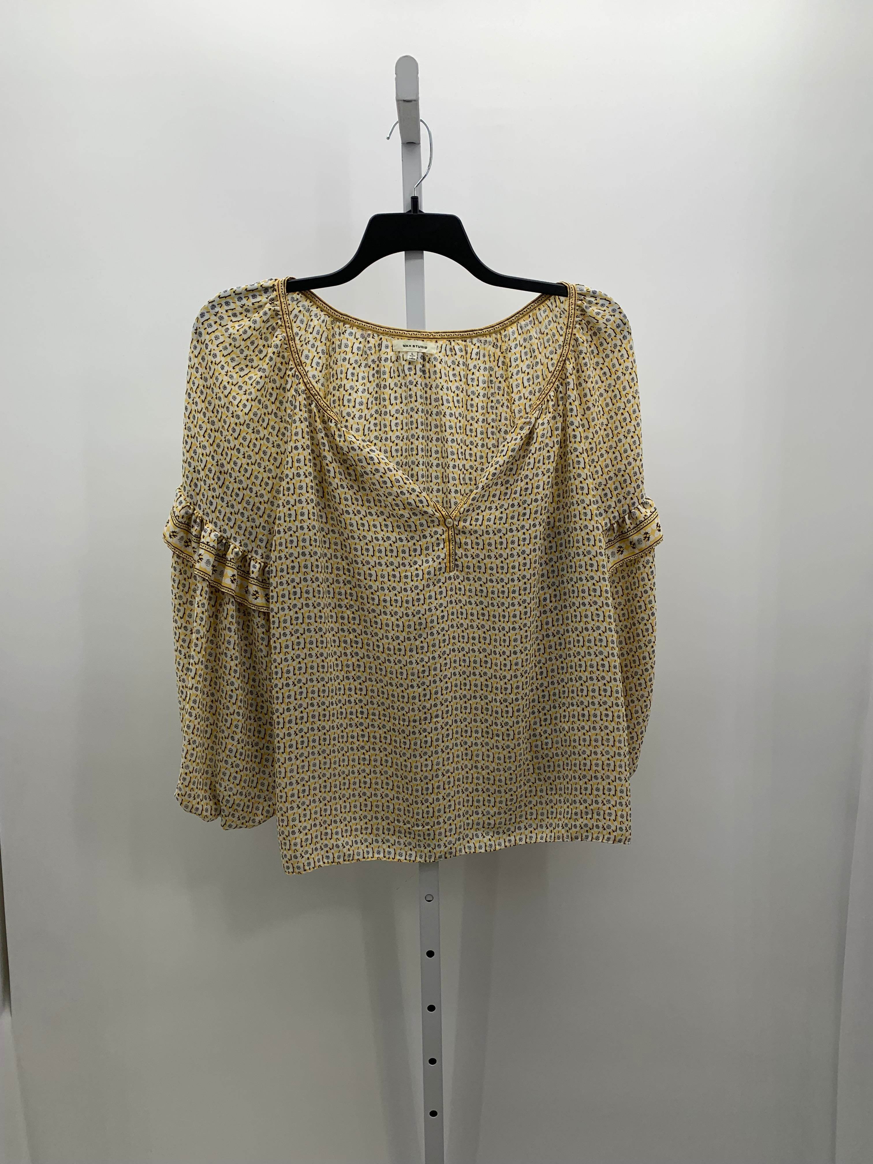 Max Studio Size Large Misses Long Sleeve Shirt