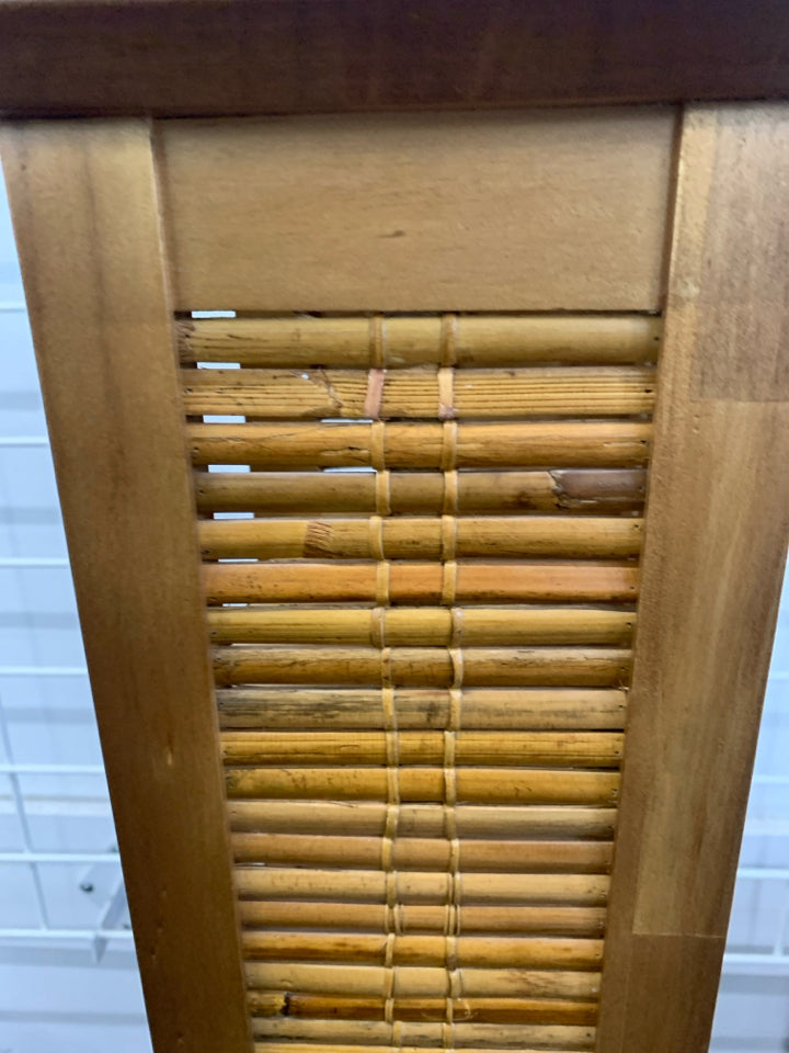 CD MEDIA SHELF FAUX BAMBOO LOOK.