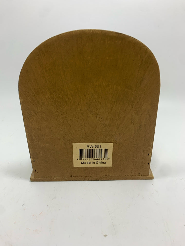5PC PRIMITIVE COASTERS IN HOLDER.