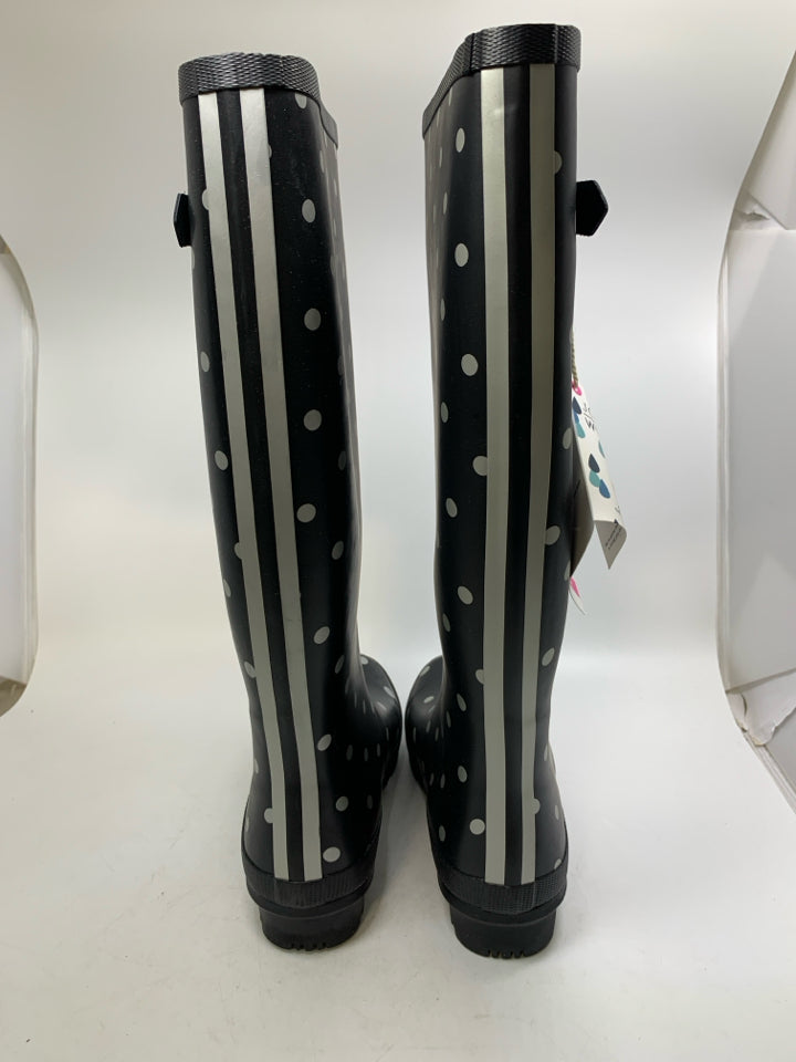Joules Wellyprint Polka Dot Rain Boots- New With Tags