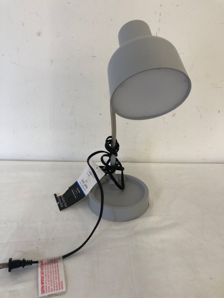 GREY LED DESK LAMP.