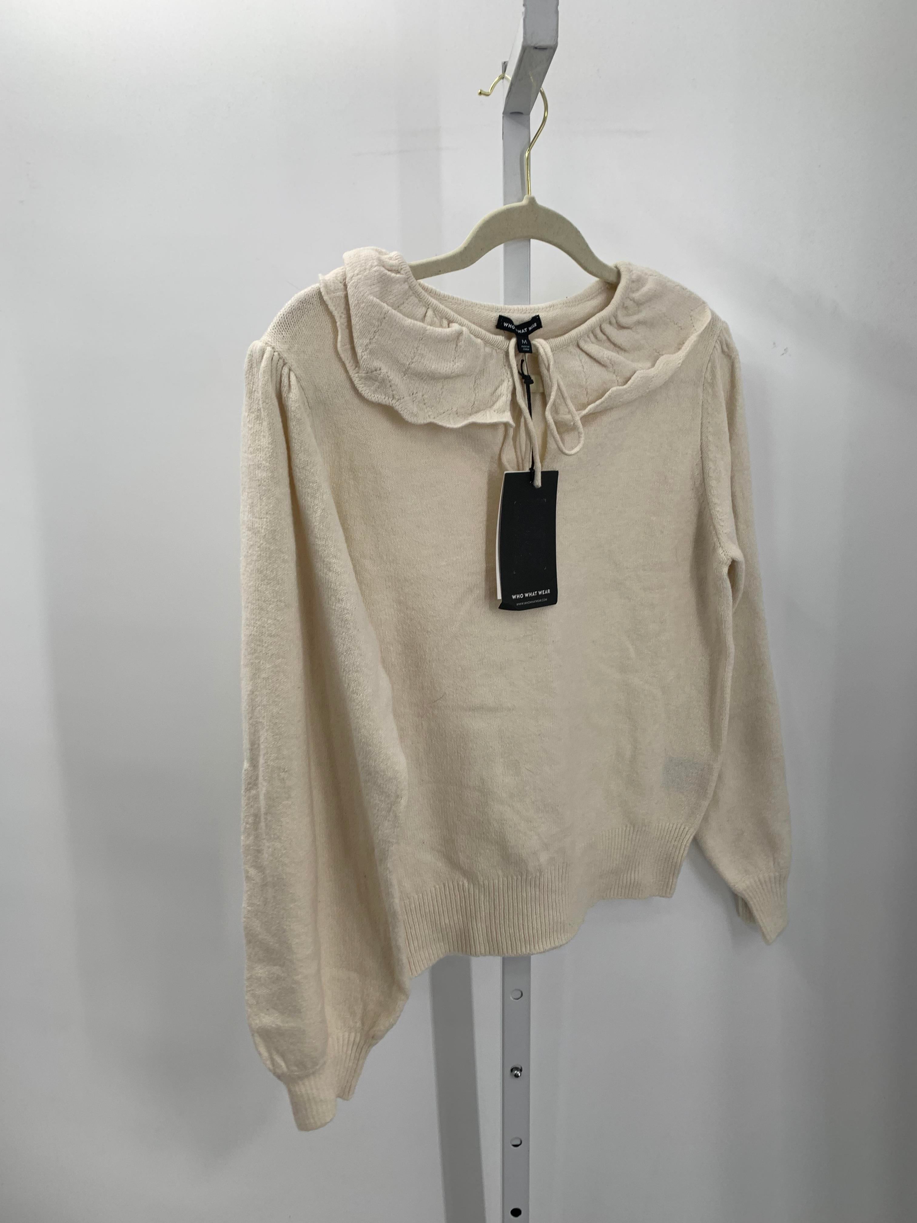 Who What Wear Size Medium Misses Long Slv Sweater