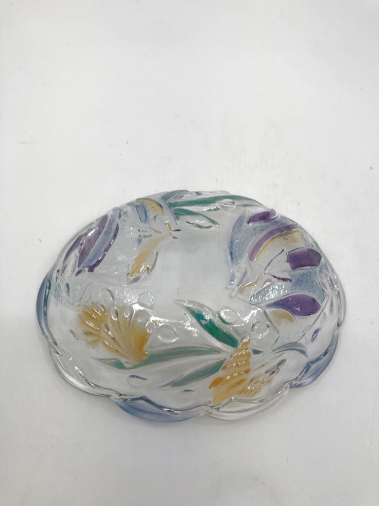 FISH EMBOSSED OVAL BOWL.