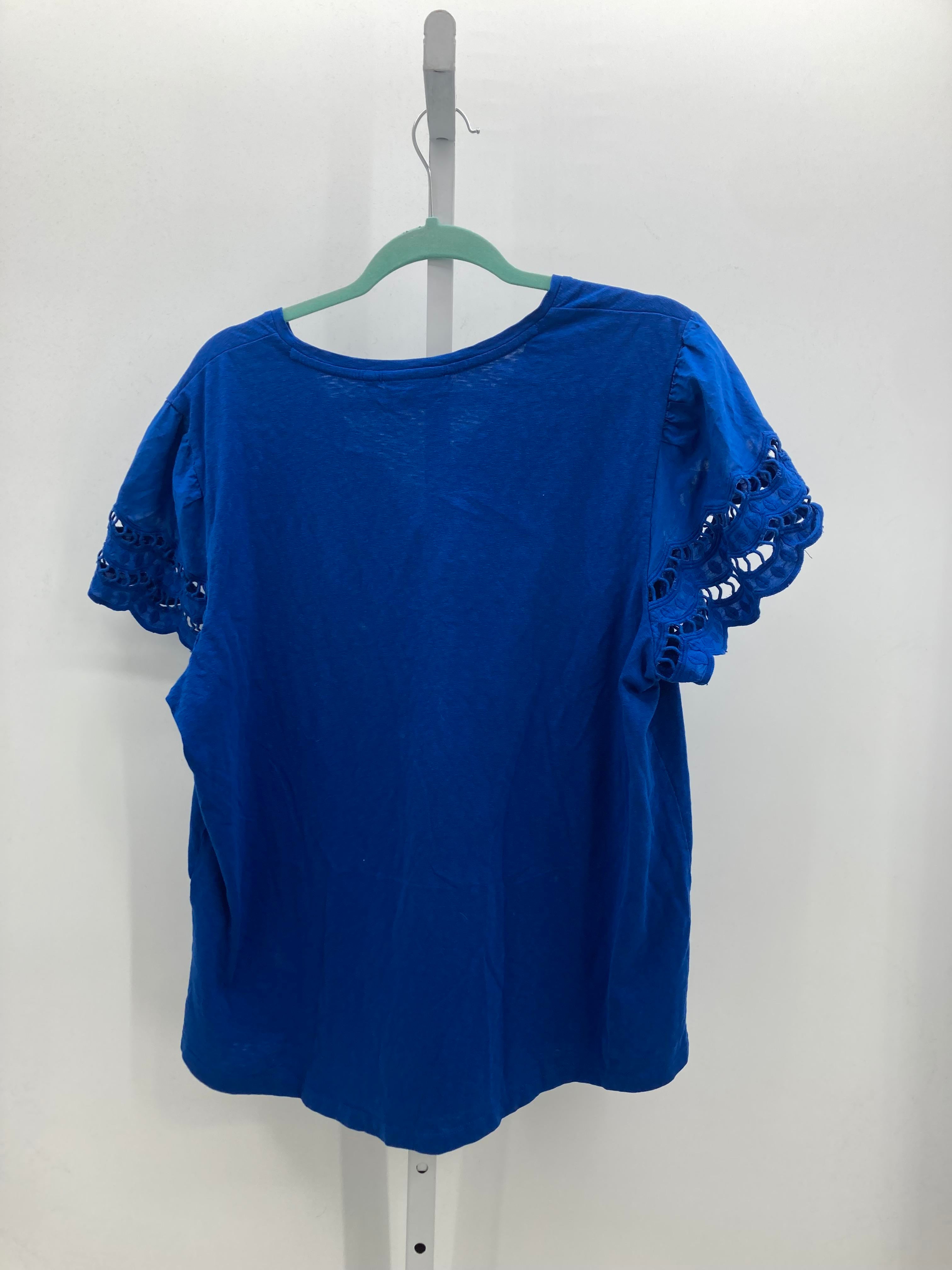 Chico's Size Extra Large Misses Short Sleeve Shirt