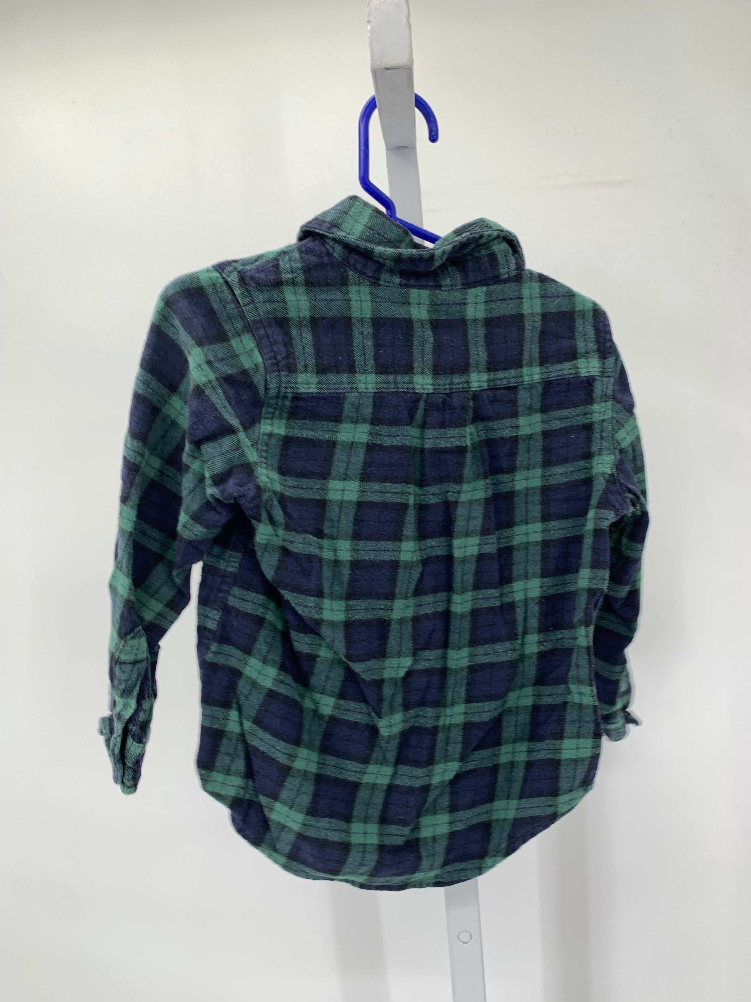BLUE PLAID BTN DOWN